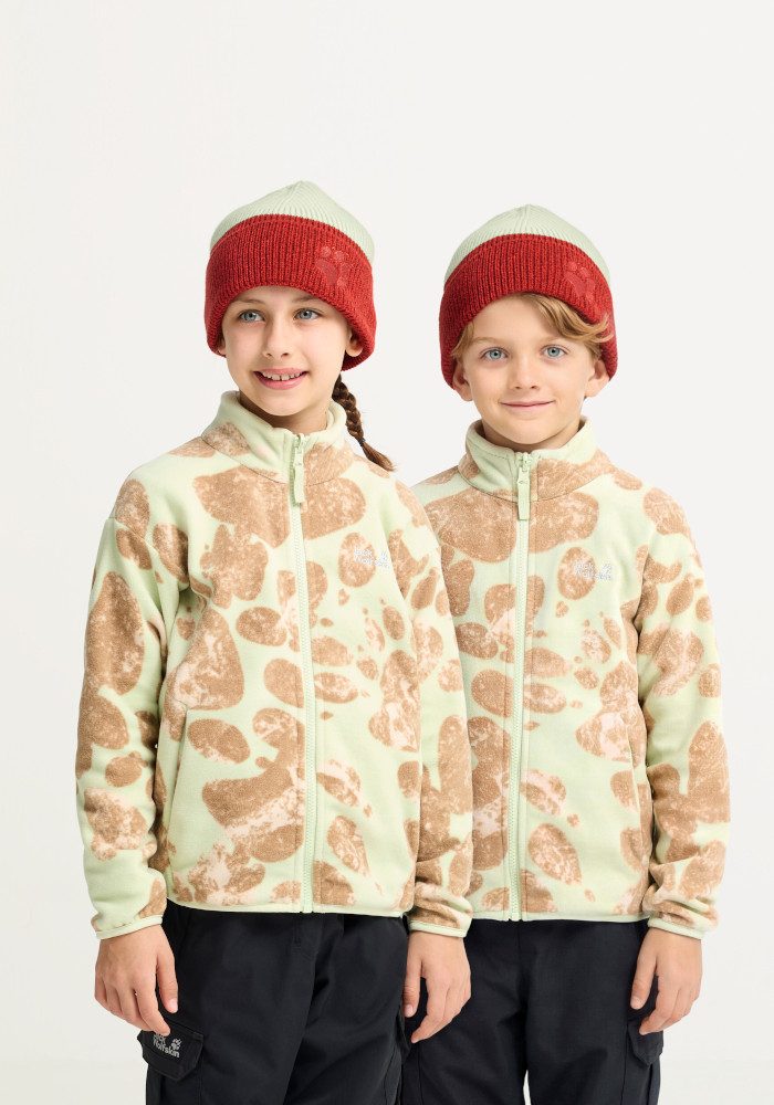 Jack Wolfskin Beanie PAWLY BEANIE K Kinderbeanie, warm, Colorblocking-Look