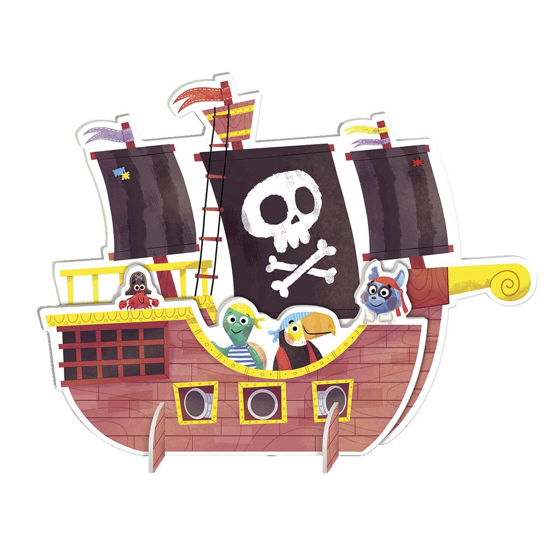 Goula Puzzle Goula 1110700209 Pirates XXL Puzzle, 48 Puzzleteile, Made in Europe
