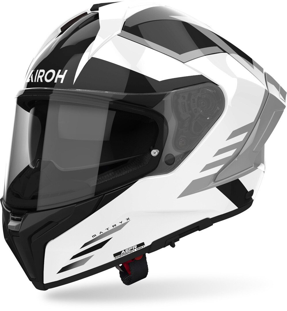Airoh Motorradhelm Matryx Thron Helm, Sonnenvisier, Pinlock, Antibeschlag, UV-beständig, ECE 22.06