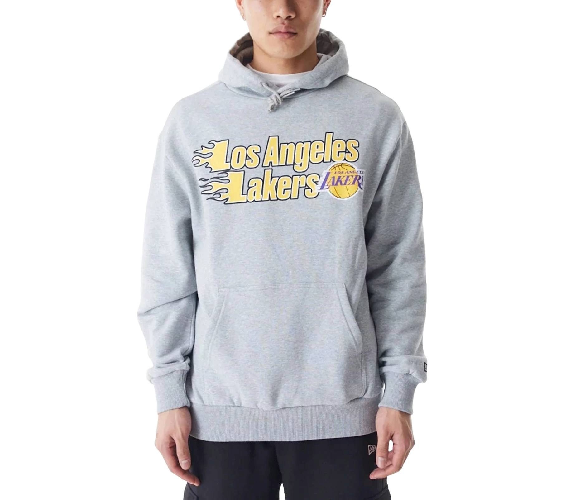 Hoodie Hoodie New Era NBA Flame Print Los Angeles Lakers