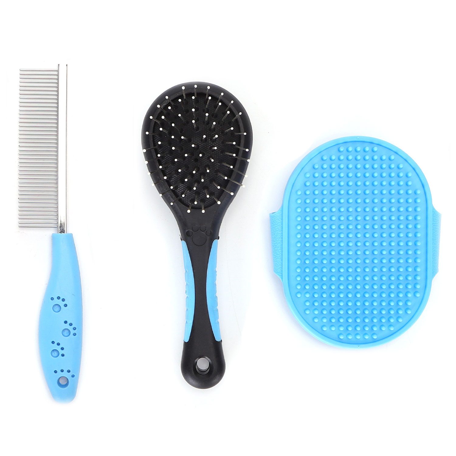Fellbürste nobleza - 4in1 Hundebürste & Katzenbürste Fellpflege Set für Haustiere
