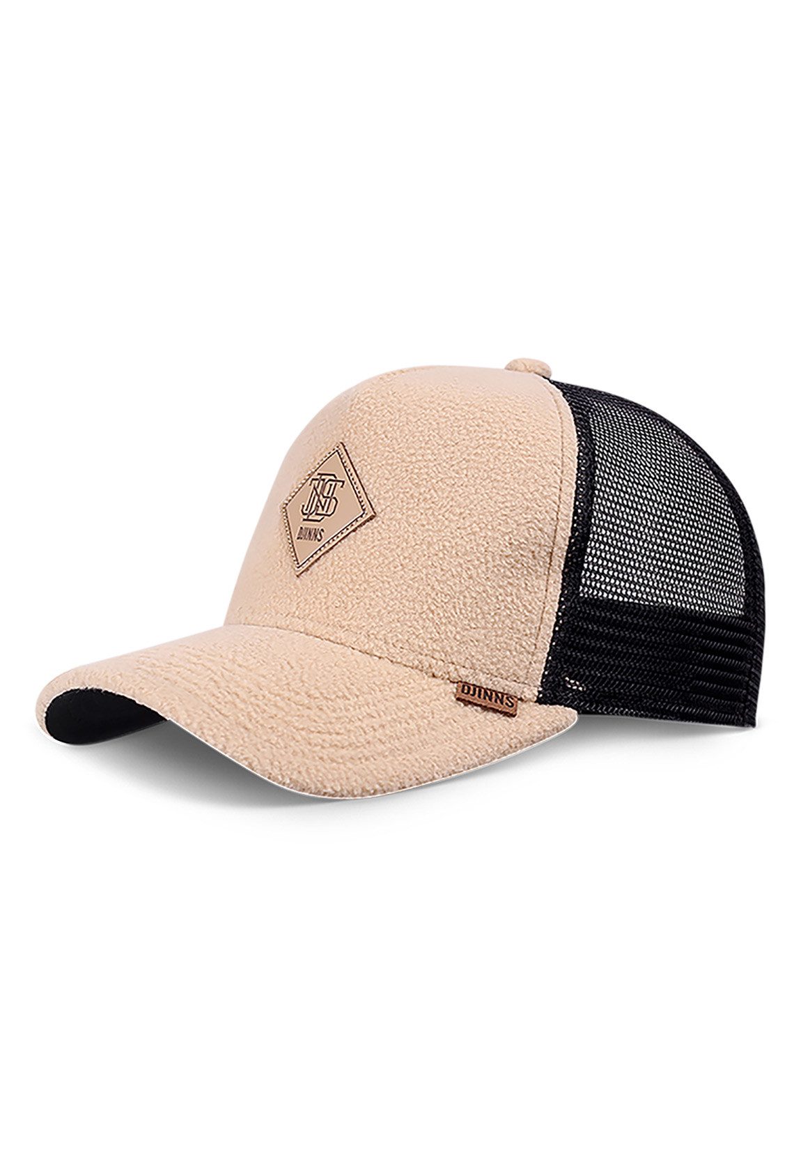 Djinns Trucker Cap Djinns Trucker Cap HFT POLE FLEECE Wool Black Beige günstig online kaufen