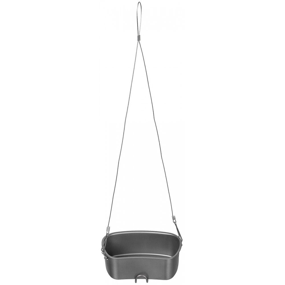 FoxOutdoor Kochtopf Kochgeschirr, Titan, Klappgriffe, 3-teilig, (Set)