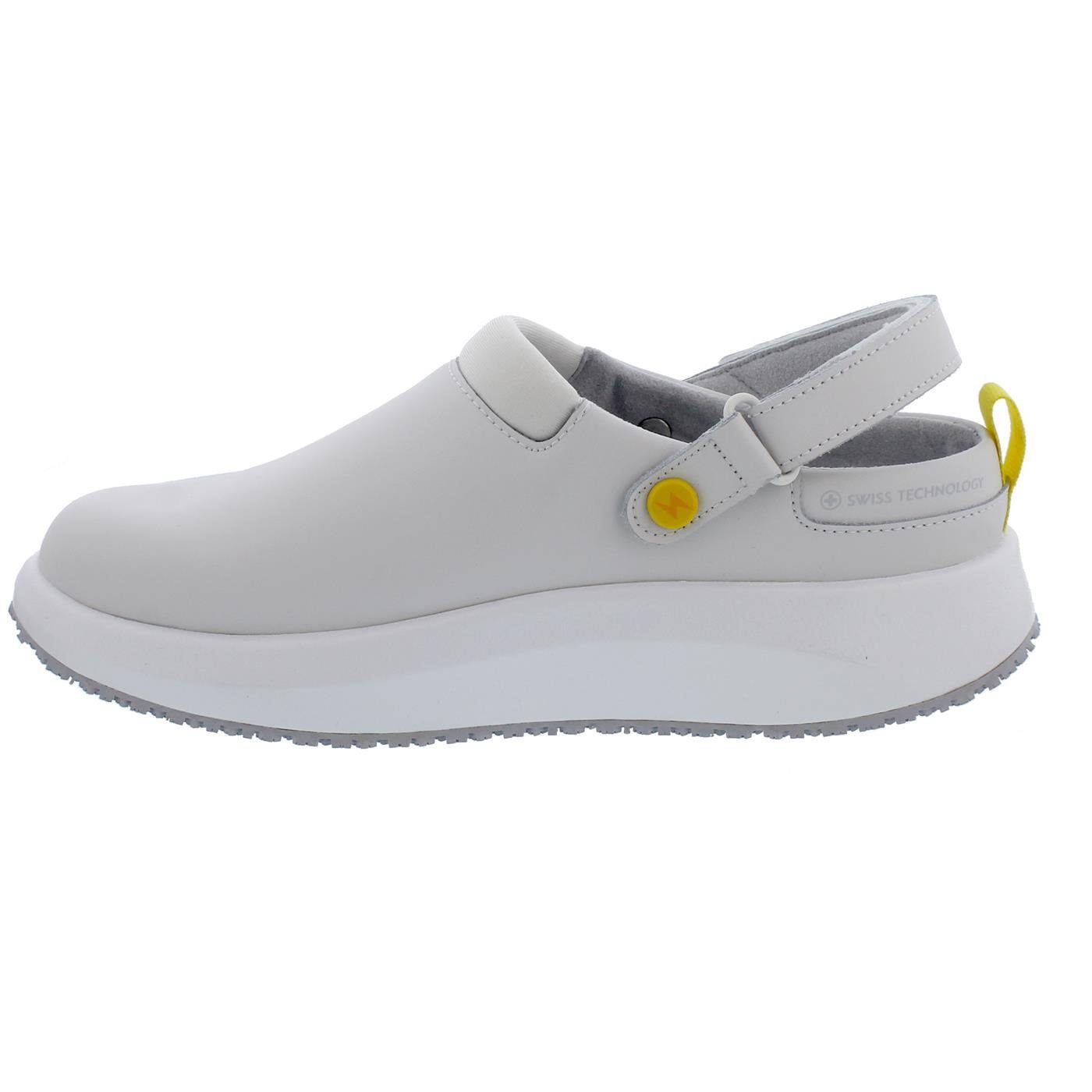 Joya Joya Ace ESD W White, Damenclog, Glattleder / Textil, Senso-Sohle JY02 Clog