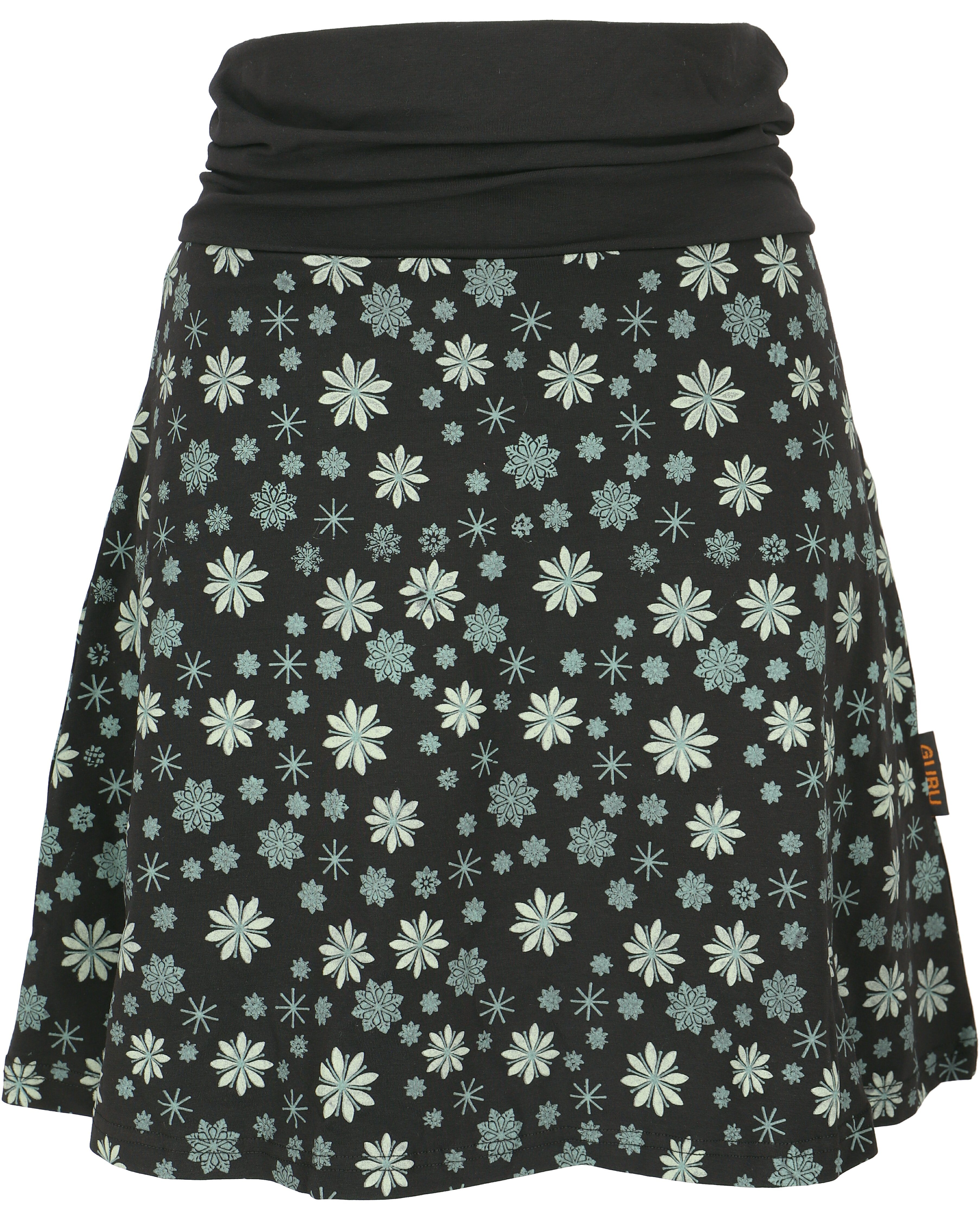 alternative Bio-Baumwolle, Minirock schwarz aus Tellerrock,.. Guru-Shop Minirock Boho Bekleidung