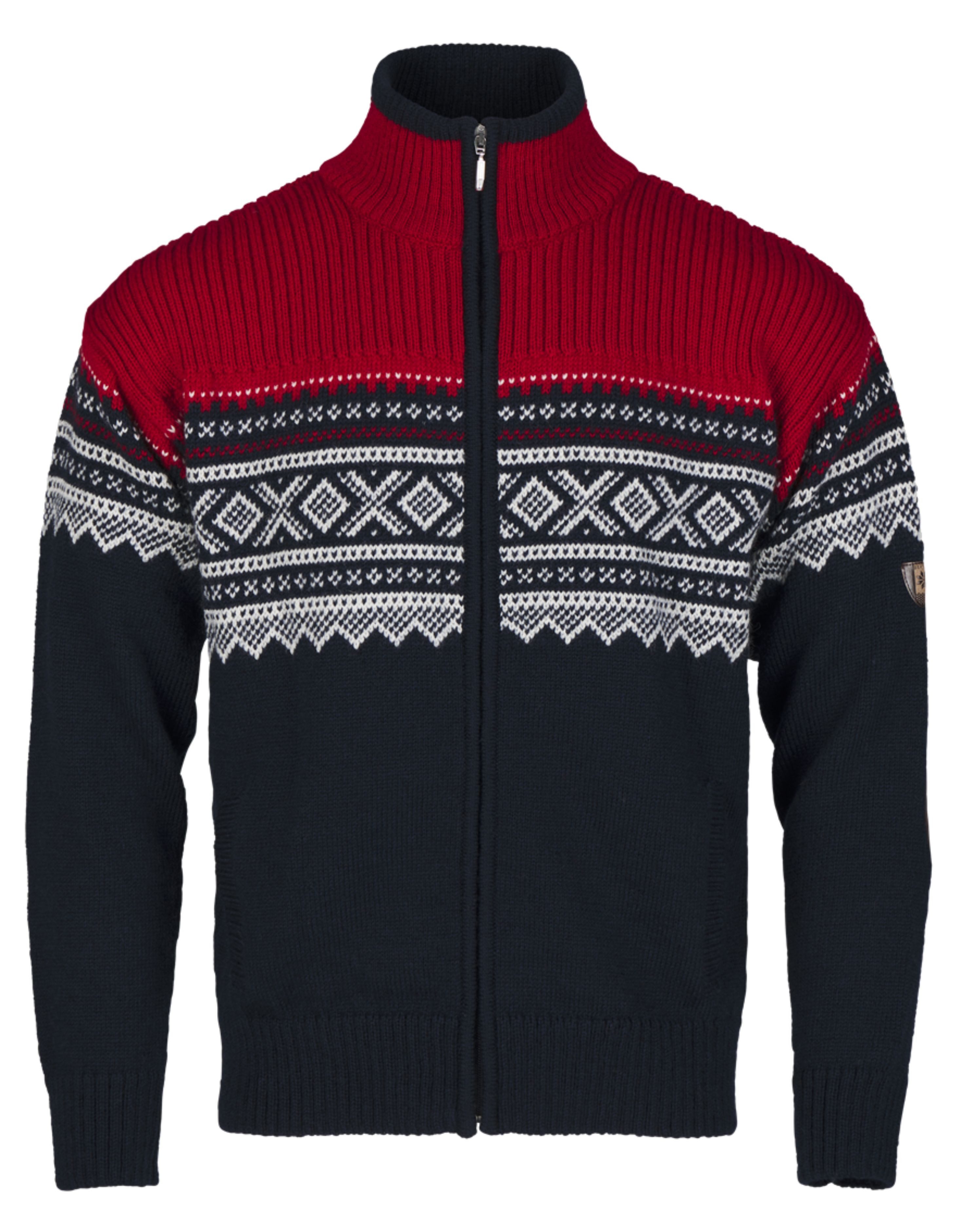 Bråtens Norwegerpullover Marius - Norweger Strickjacke mit Reißveschluss gestrickt aus robuster norwegischer Wolle