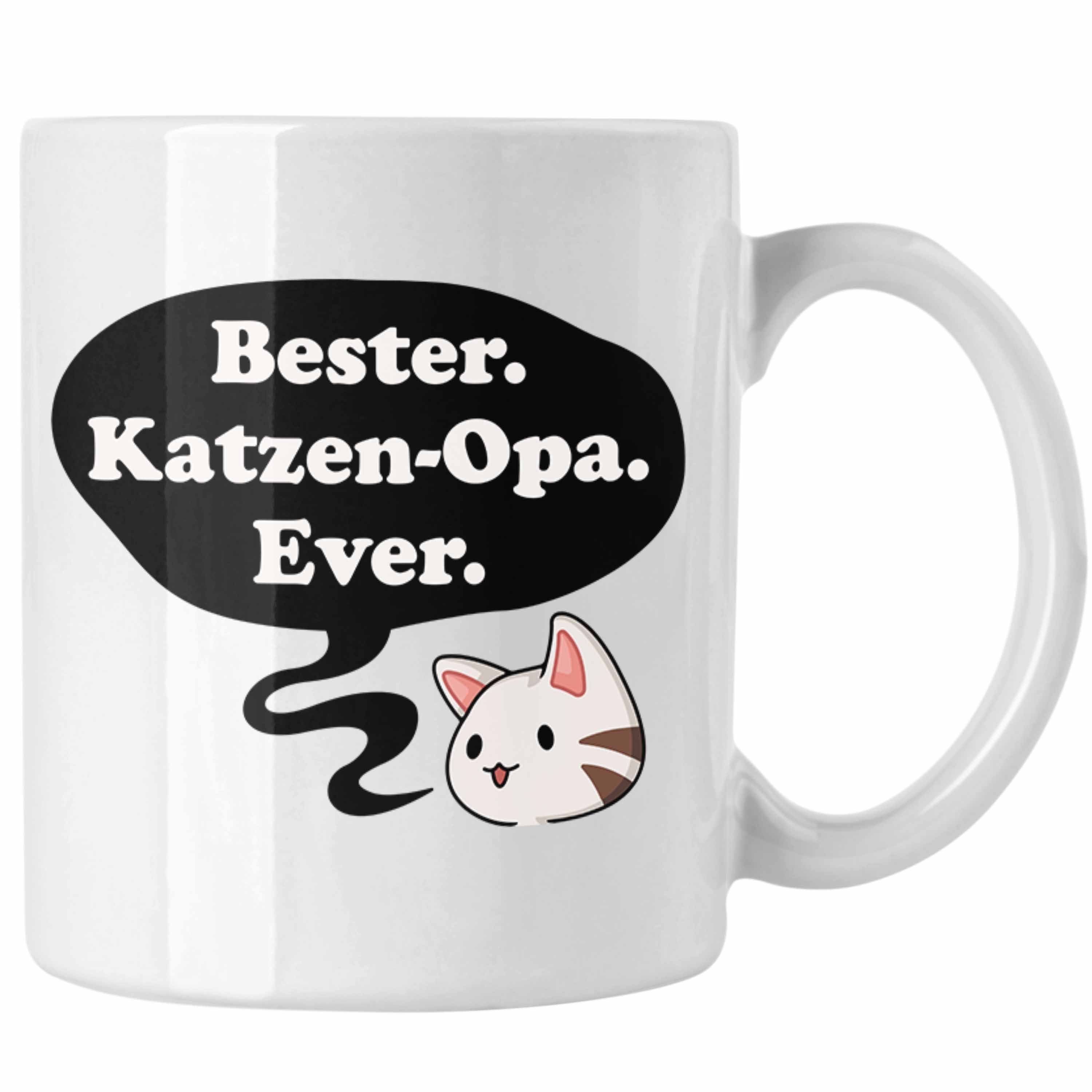 Katzenbesitzer Tasse für Tasse Weiss Großvater Lustige Vatertag Opa Geburtstag Opa Geschenke Kaffeetasse Katzen Spruch mit - Trendation Trendation