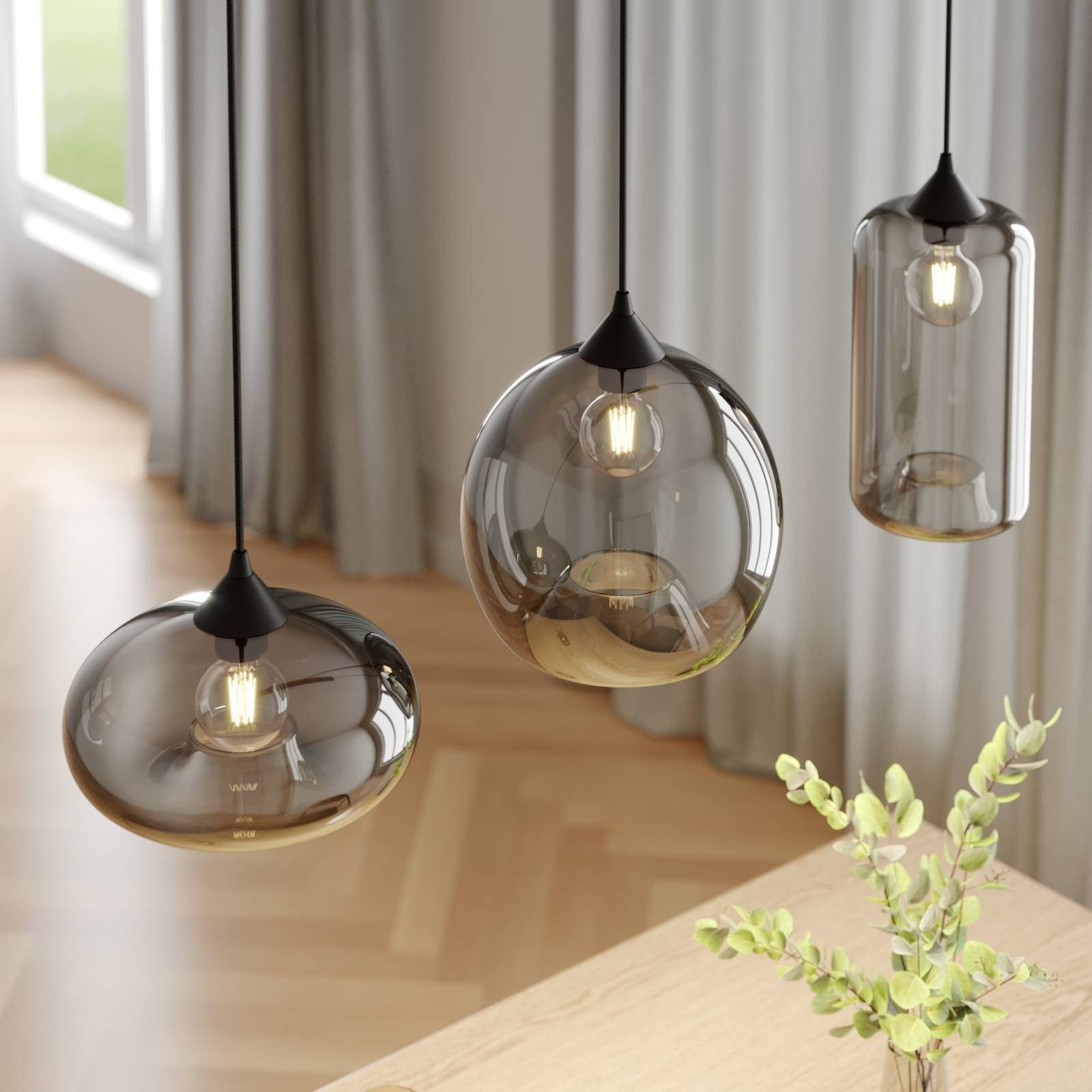 Lindby Hängeleuchte Marla, Metall, Alu IP20, 3 x 60 W günstig online kaufen