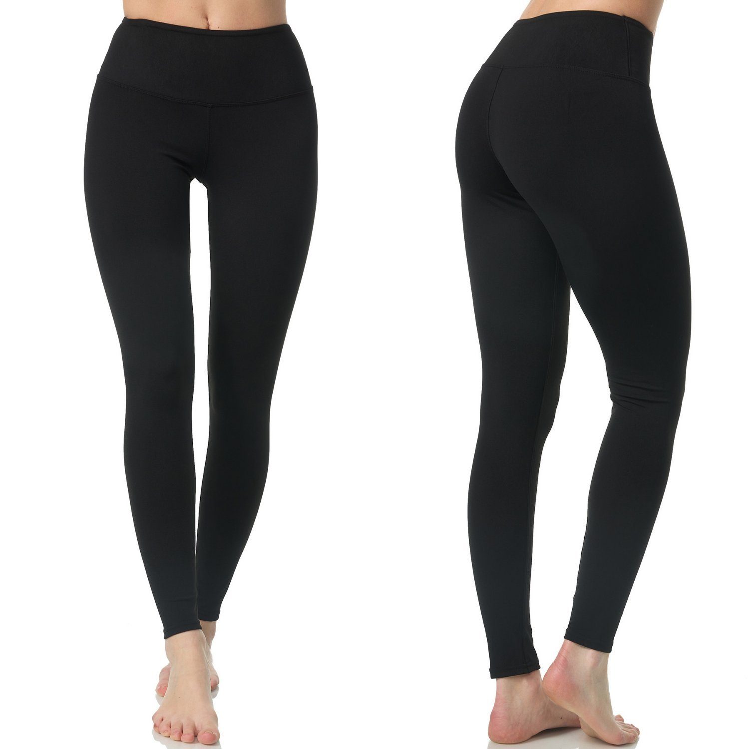 mit in Hose Laufhose Farben, Leggings Sport für Lange Waist Damen, vielen High hohem Komfort, Leggings, Yoga Schwarz Frentree