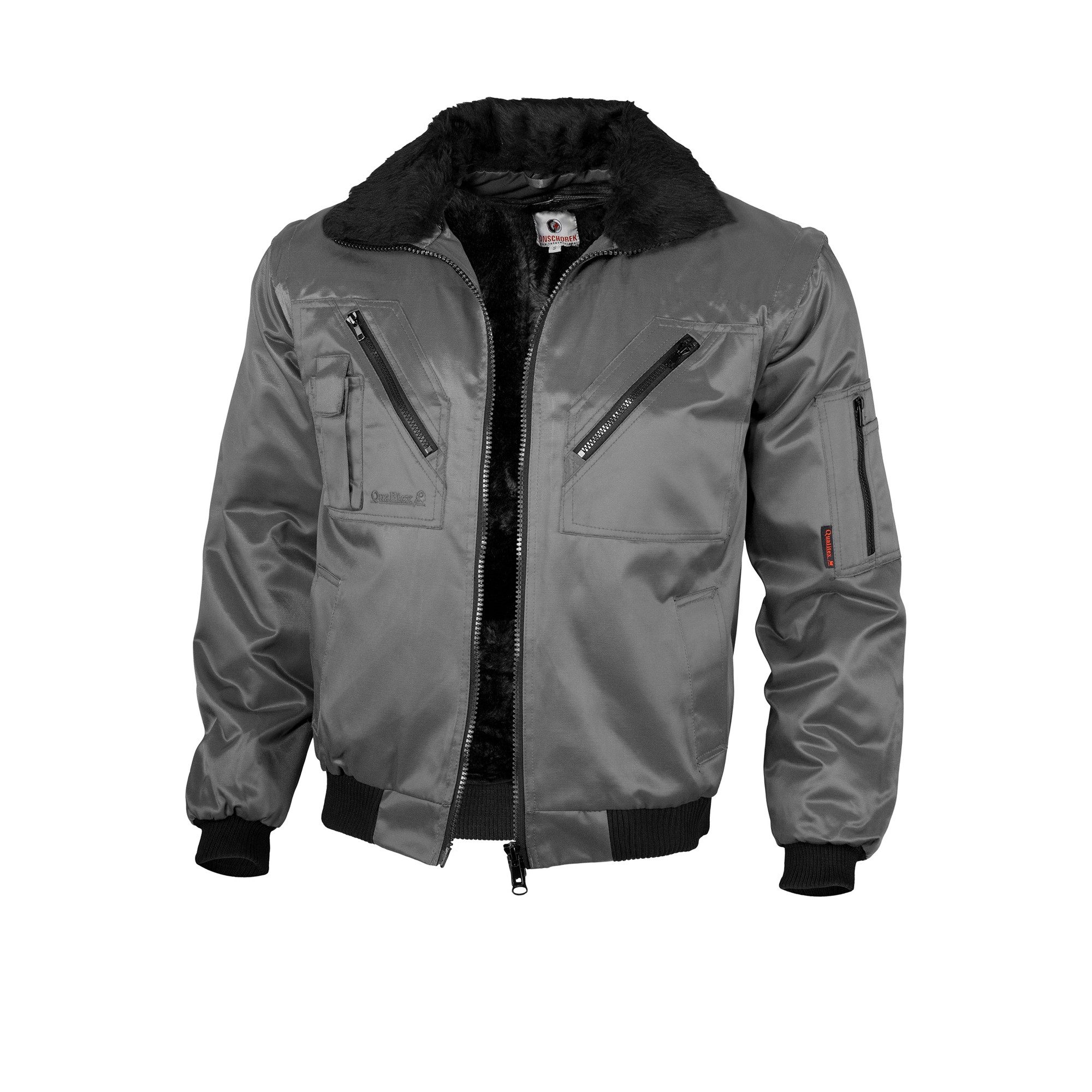 Qualitex Workwear Arbeitsjacke klassische 4-in-1 Arbeitsjacke aus Mischgewebe - ideale Übergangsjacke