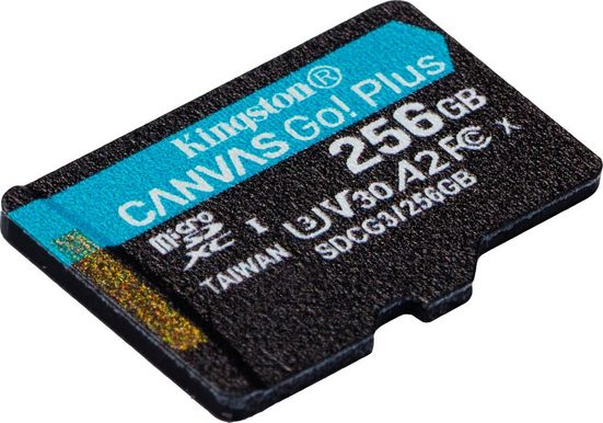 Kingston »Canvas Go! Plus microSDXC« Speicherkarte (256 GB, UHS Class 3)