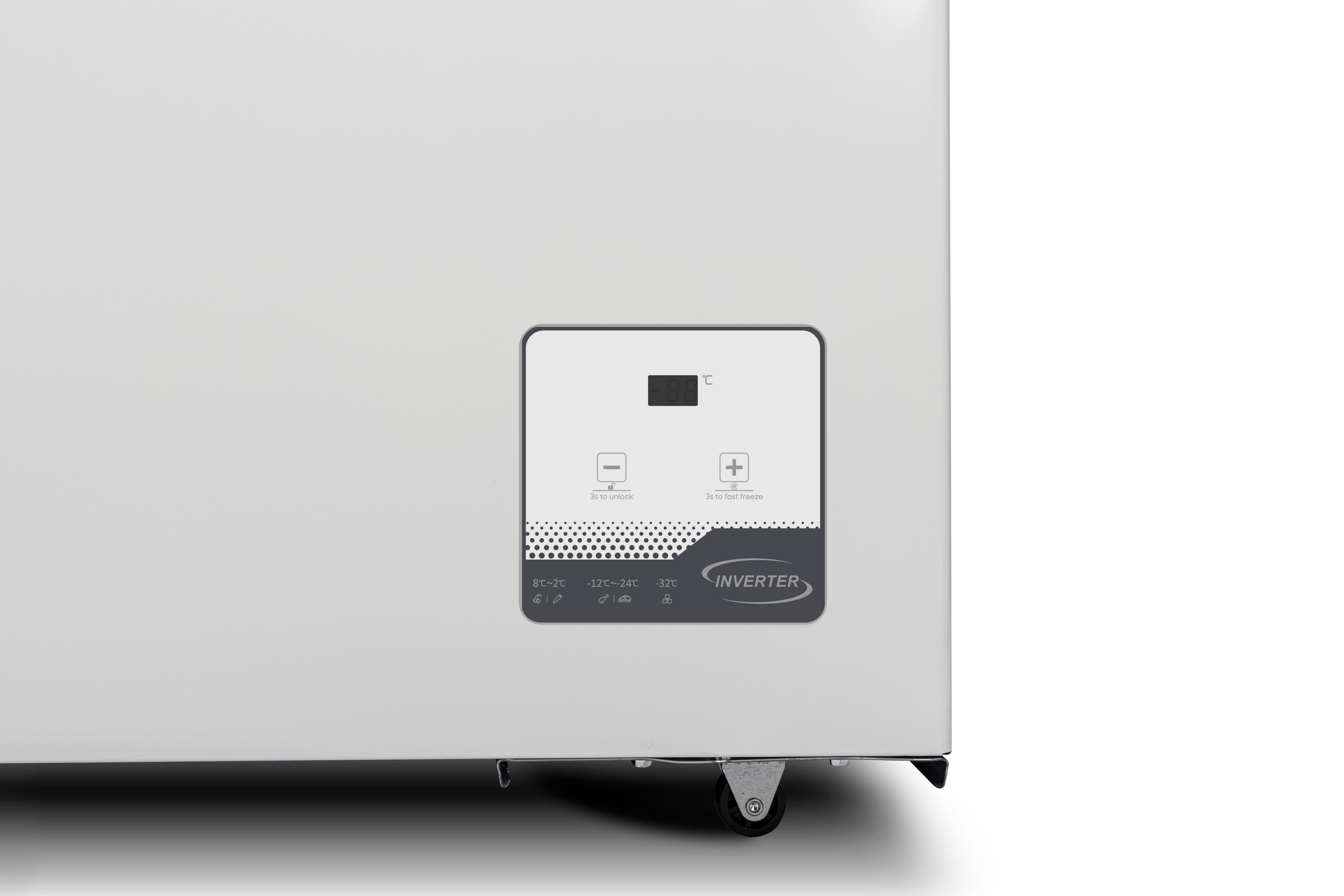 PKM Gefriertruhe BGT200C, 98 cm breit, 200 l, als Kühltruhe nutzbar, Inverter Kompressor, Energieeffizienzklasse: C