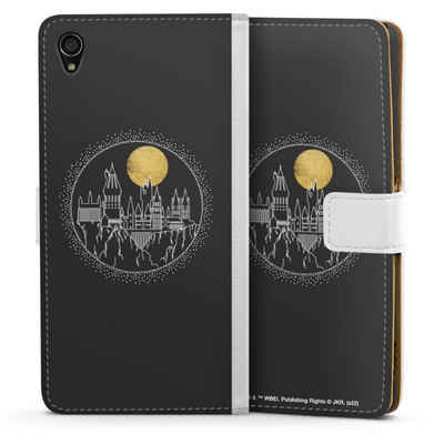 DeinDesign Handyhülle »Hogwarts Mond Harry Potter Hogwarts Golden Moon«, Sony Xperia Z3 Hülle Handy Flip Case Wallet Cover Handytasche Leder
