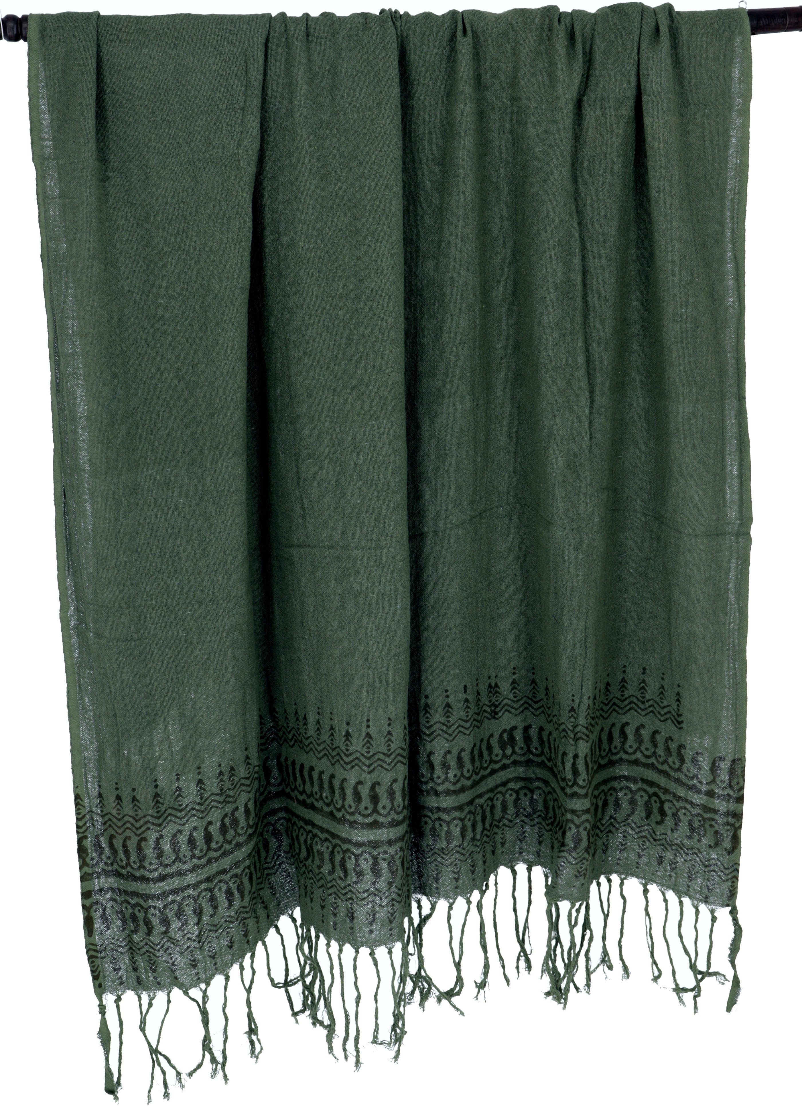 Guru-Shop Halstuch Handgewebtes Baumwolltuch mit Tribalmuster,.. günstig online kaufen