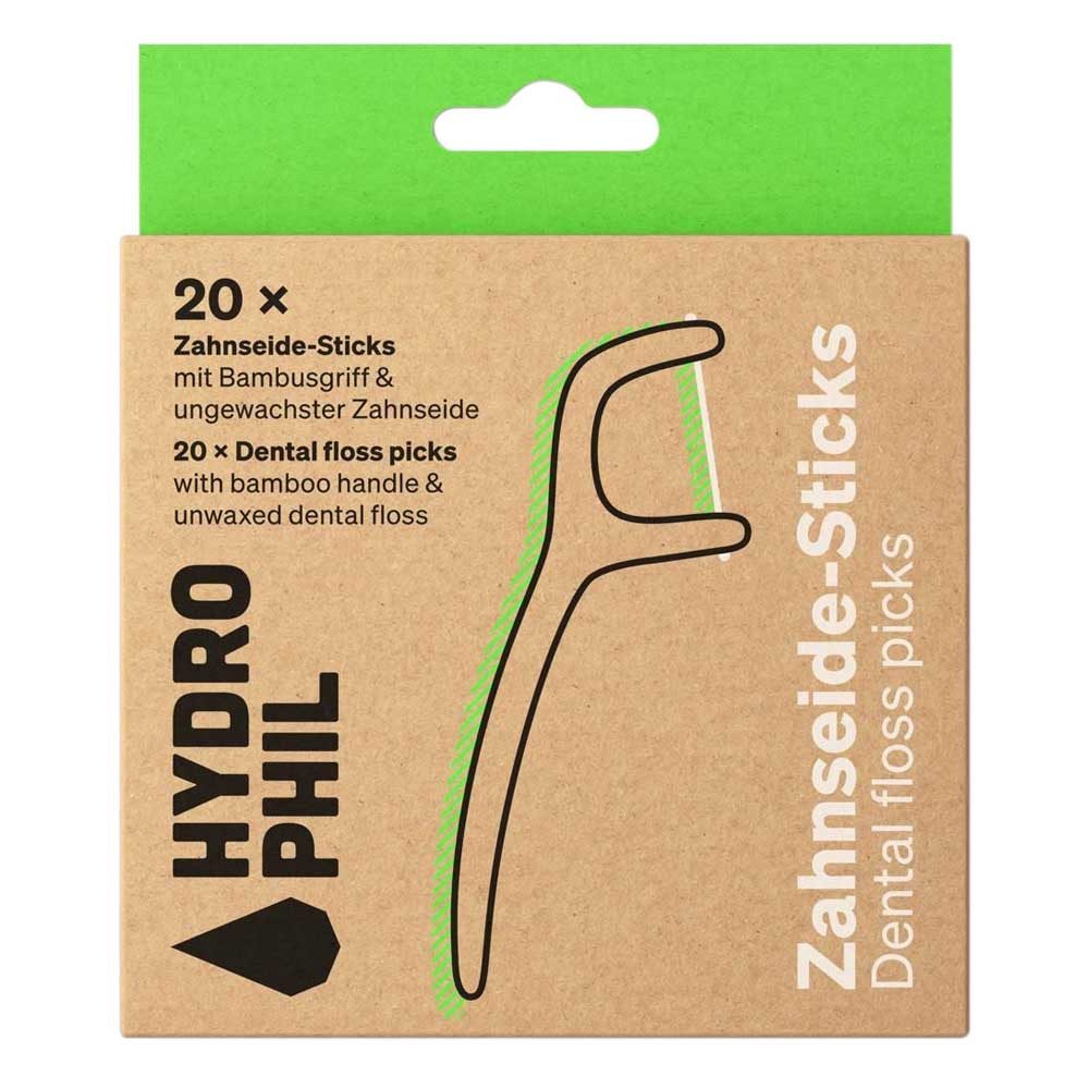 Hydrophil Zahnseide Zahnseide Sticks - Bambusgriff