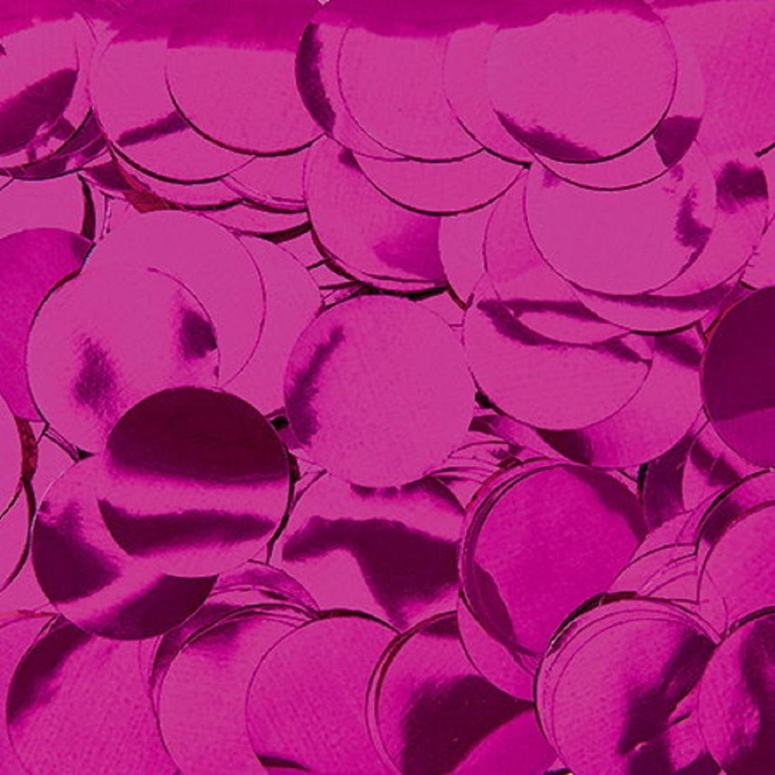 Luftballonwelt Konfetti Konfetti Kreise Punkte Groß Glänzend Bunt 2 cm - 75 Gramm, Glänzendes Konfetti Pink