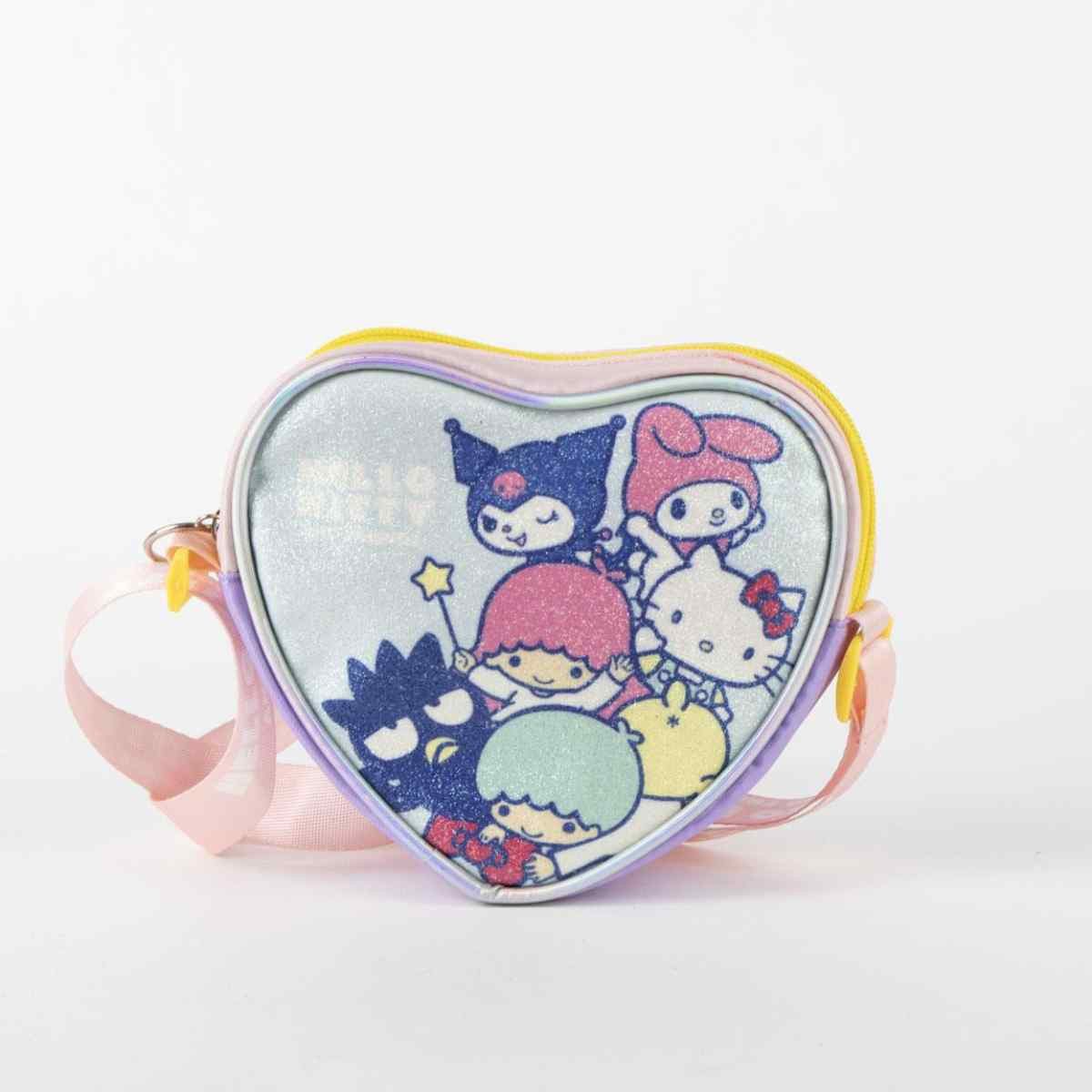 Hello Kitty Schultertasche Kinder Schultertasche Herz Design für Kleinigkeiten