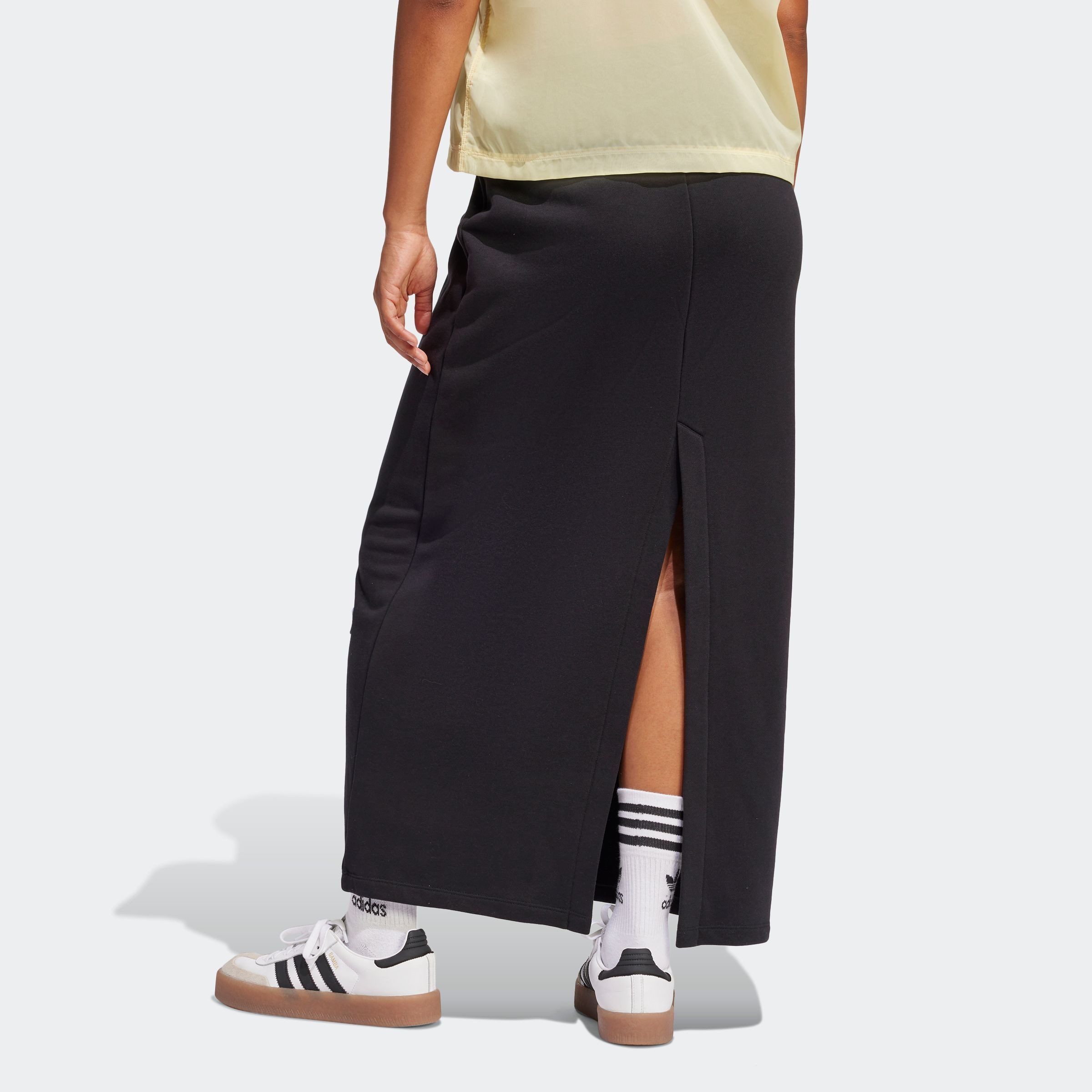 adidas Originals Sweatrock MAXI SKIRT aus French Terry, sportlicher Stil, m günstig online kaufen