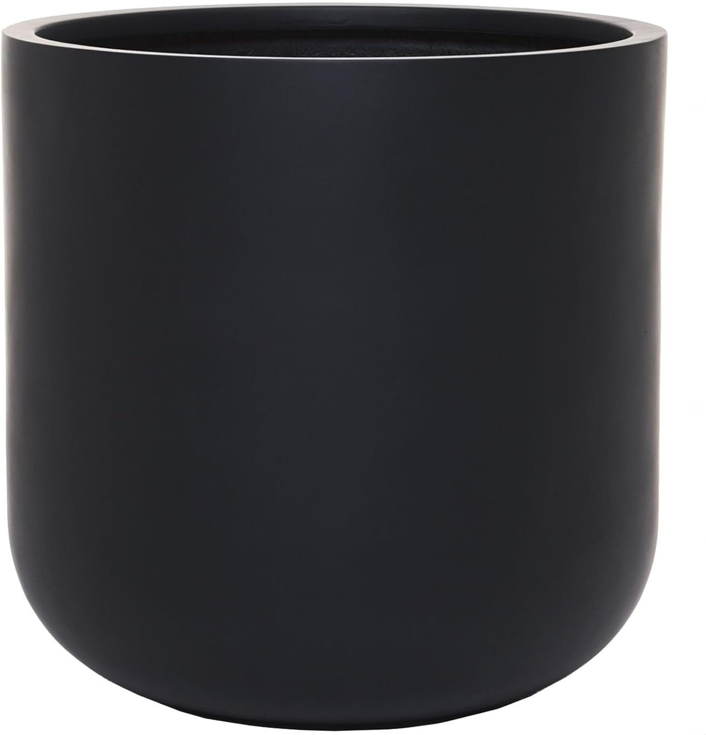 VIVANNO Blumentopf Fiberglas CHICO Rund - Anthrazit Matt (1 St), 40x40x40 c günstig online kaufen