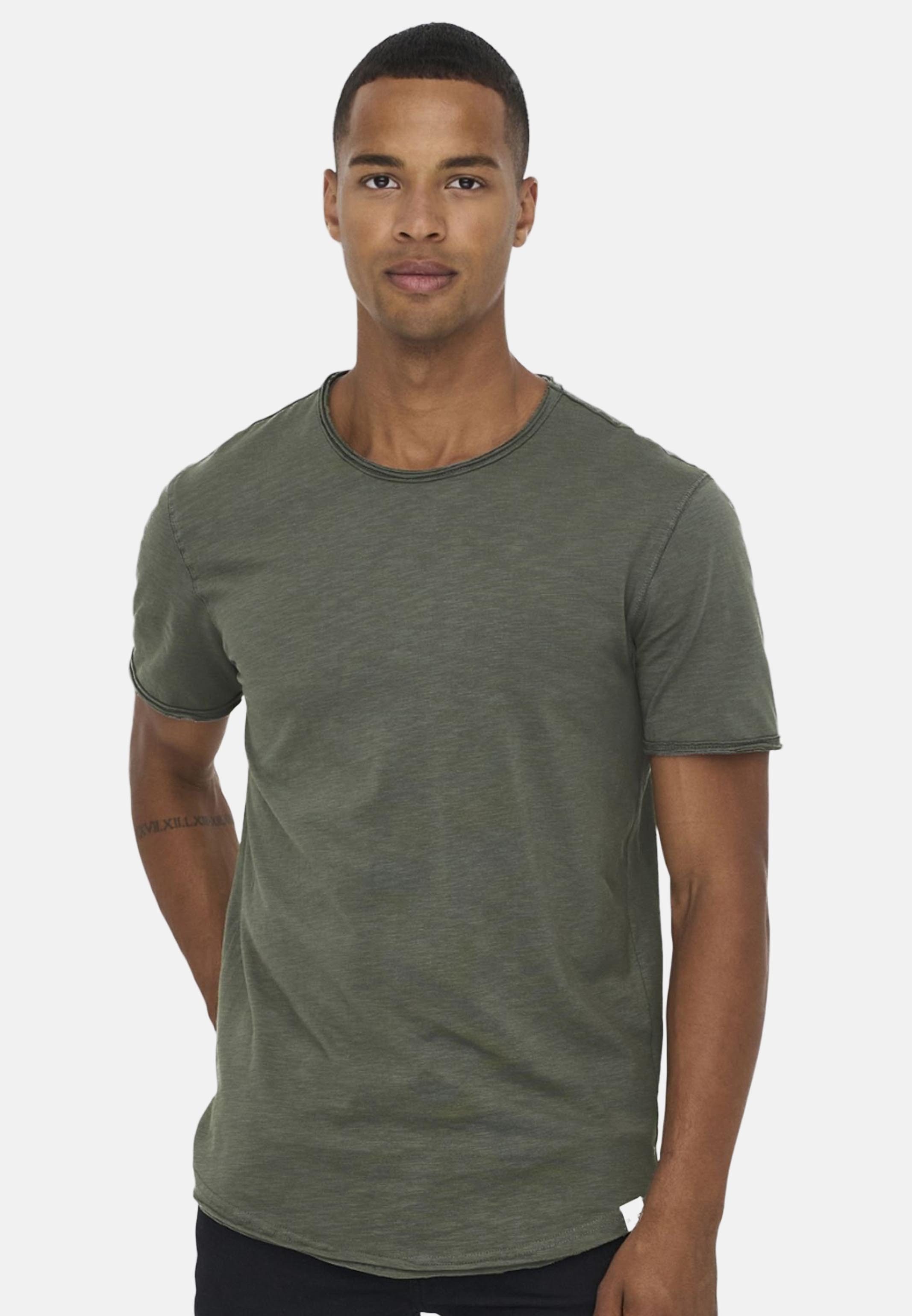 ONLY & SONS T-Shirt 3er Pack ONSBENNE (Spar-Set, 3-tlg) T-Shirt - Baumwolle - Atmungsaktiv - Vielseitiges Basic