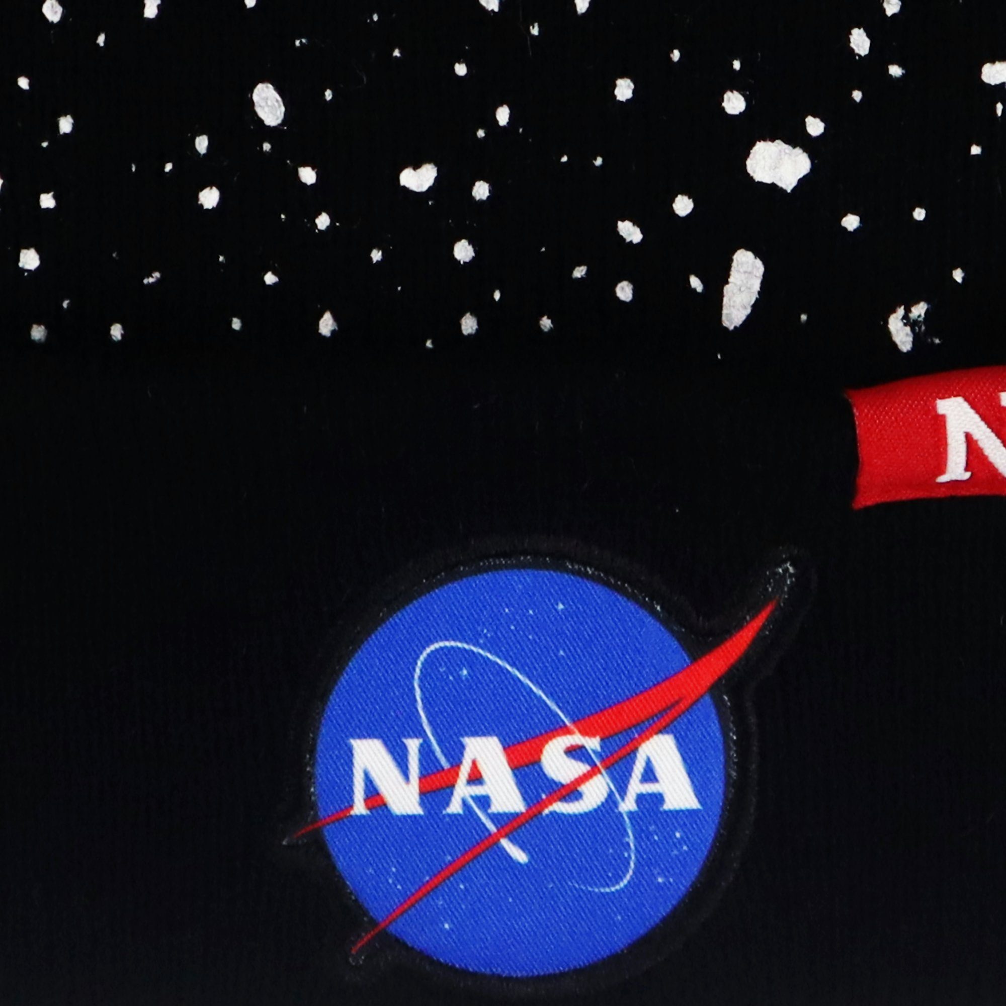 NASA Bommelmütze Space Herbst Wintermütze 56 Bommelmütze Center Gr. bis 54 Herren NASA Junge -