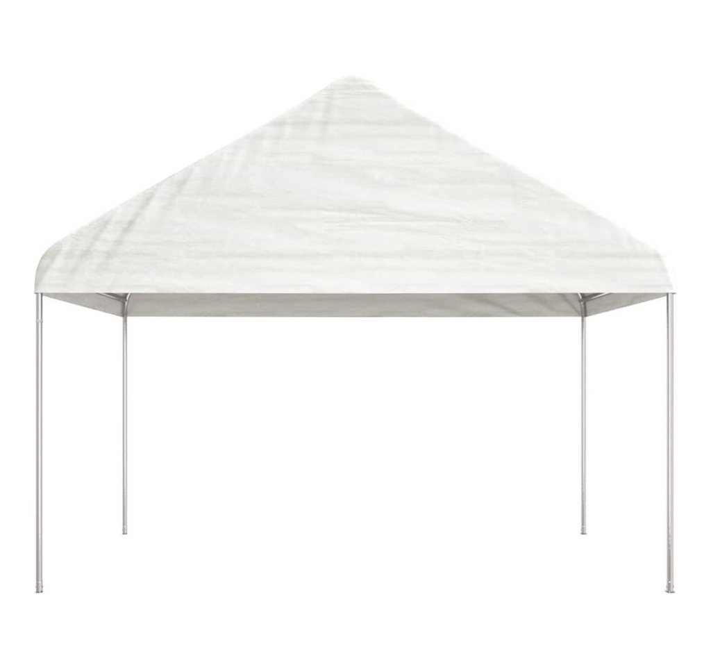 Thumbnail - vidaXL Partyzelt Pavillon mit Dach Weiß 4,08x2,23x3,22 m Polyethylen