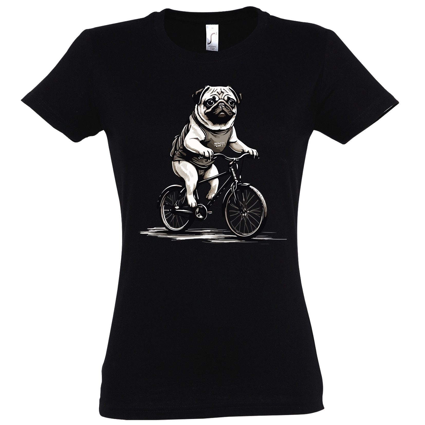 Youth Designz Print-Shirt Mops Fahrrad Damen günstig online kaufen