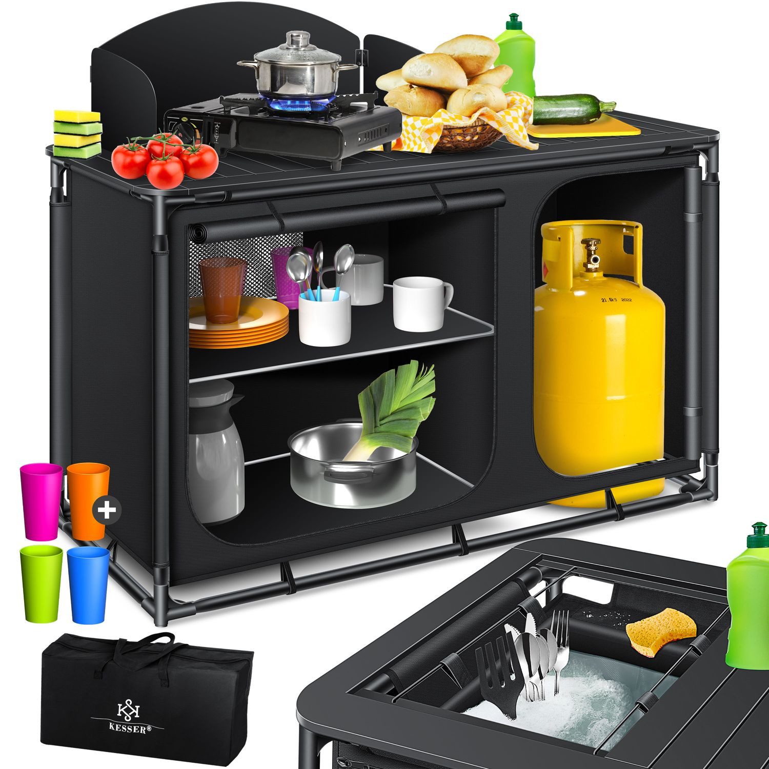 KESSER Campingschrank Campingschrank, Campingküche mit Aluminiumgestell günstig online kaufen