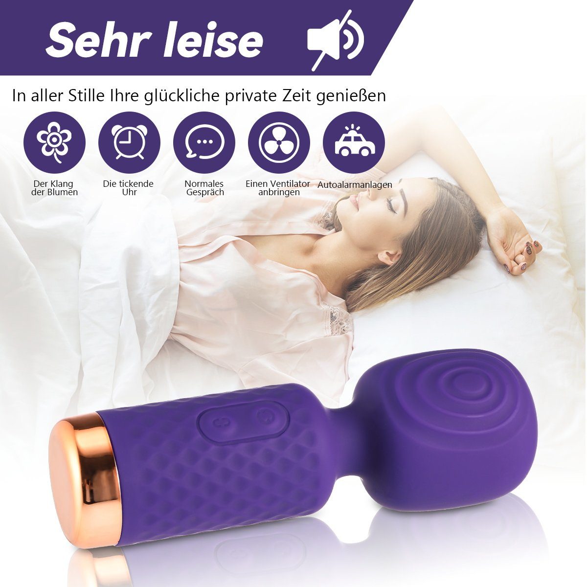 Weibliche Vibrationsmodi Mini Mini-Vibrator Vibrator, Stimulator, Klitoris 10 mit Leises Handmassagegerät LETGOSPT