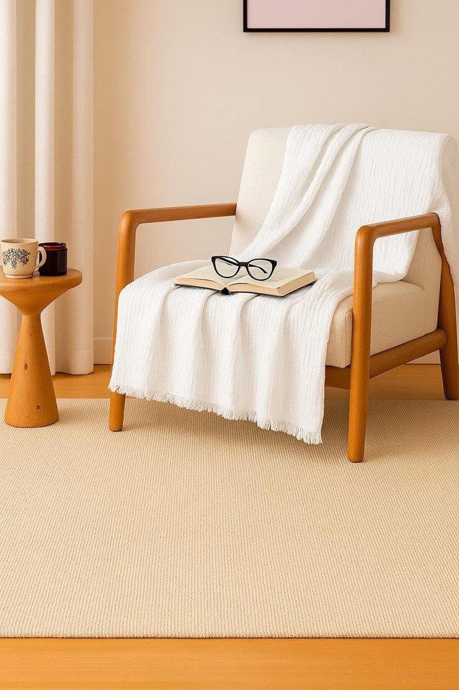 Plaid Musselin Plaid aus Biobaumwolle 130x180cm, Sandiik, Made in Stuttgart