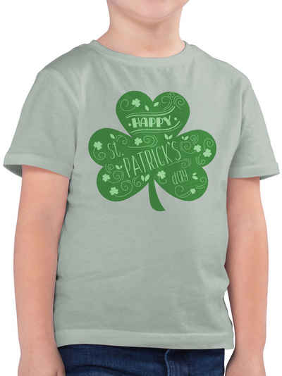Shirtracer T-Shirt Happy St. Patricks Day Kleeblatt (1-tlg) Anlässe Kinder