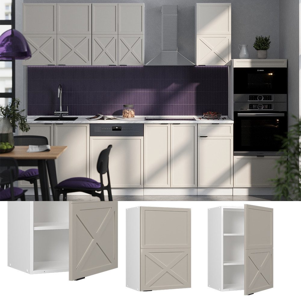 Vicco Hängeschrank Fame-Line, GrauBeige/Weiß, 50 cm günstig online kaufen