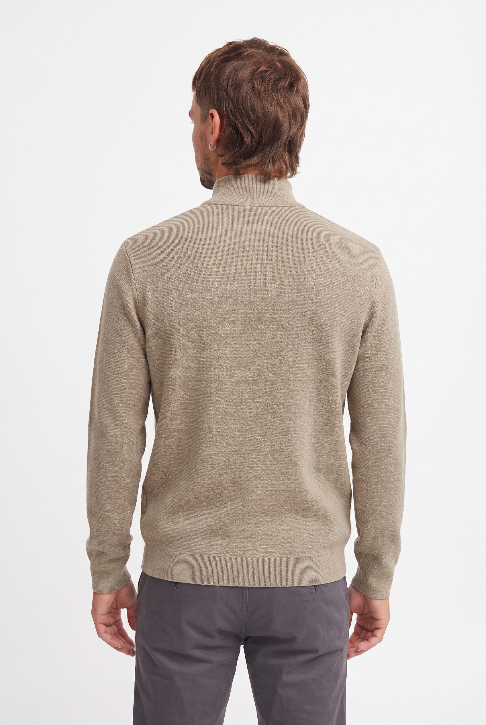 ONLY & SONS Troyer ONSTING LIFE REG HALF ZIP KNIT NOOS Baumwolle, regular fit – Bild 4 von 5