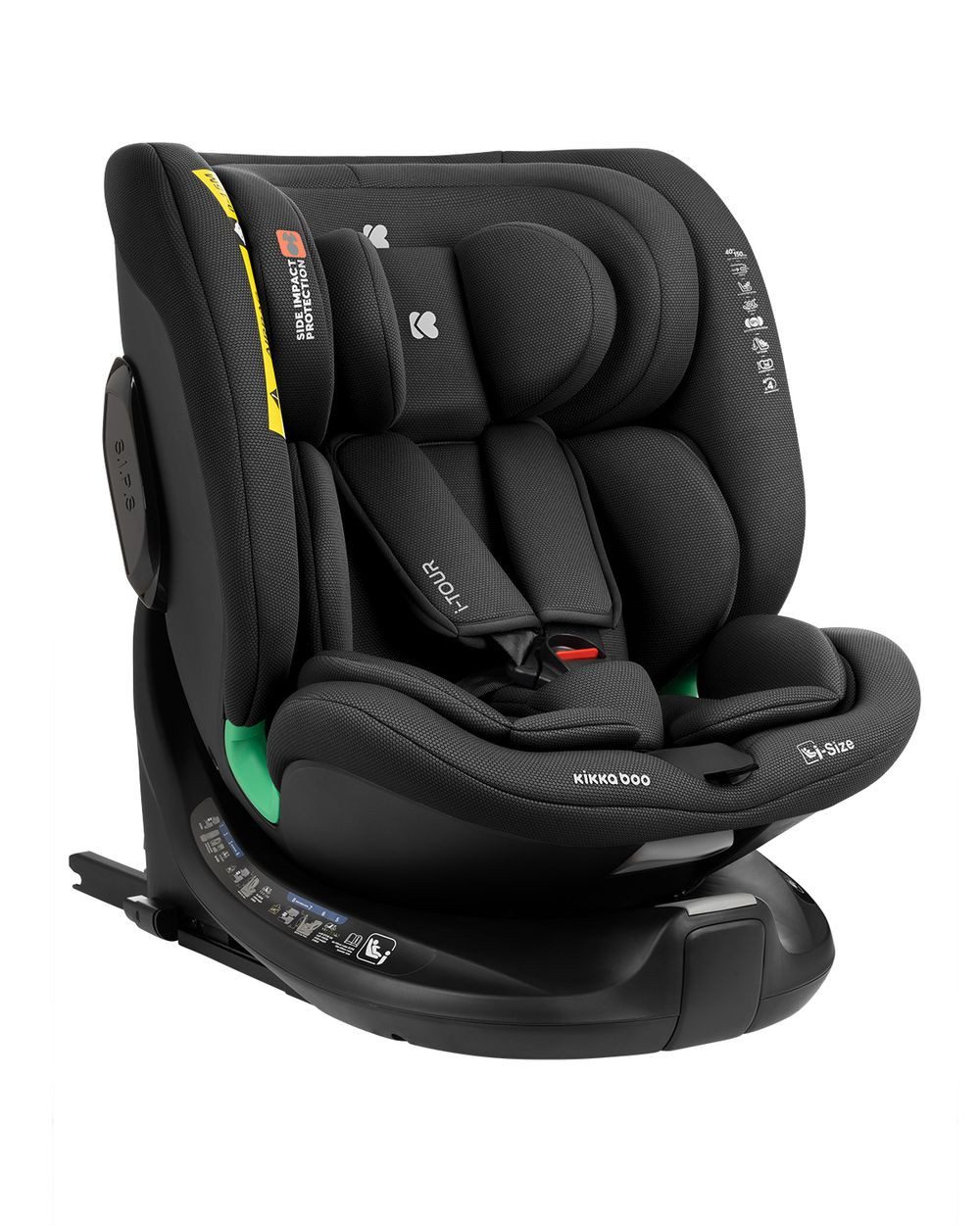 Kikkaboo Autokindersitz Kindersitz i-Tour i-Size, ab: 0, bis: 12, (40-150 cm) Gruppe 0+/1/2/3, Isofix, drehbar