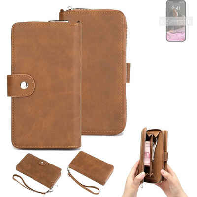 K-S-Trade Handyhülle für Apple iPhone 14 Pro Max, Handyhülle Schutzhülle & Portemonnee Tasche Handytasche Case Etui