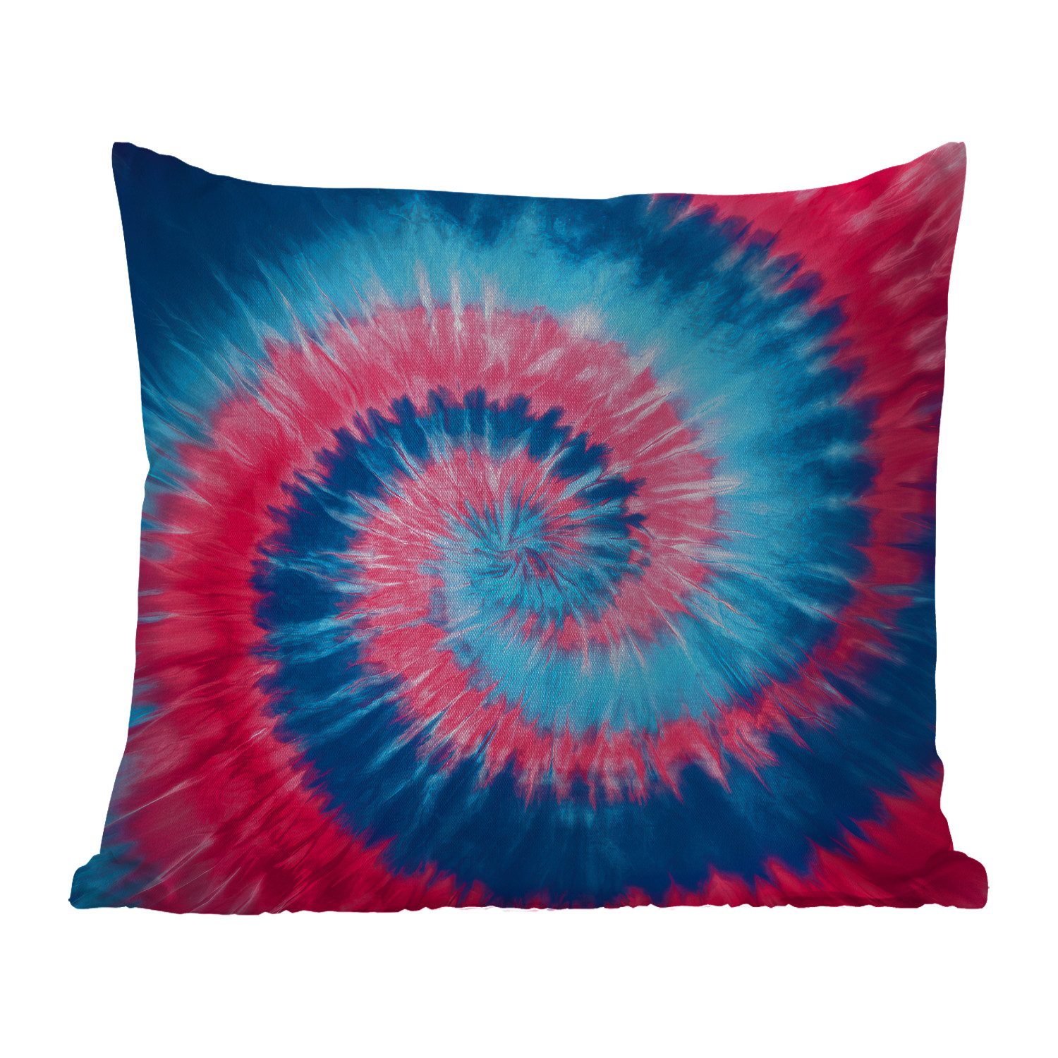 MuchoWow Dekokissen Spirale - Rosa - Rotierend, Kissenbezüge, Kissenhülle, Kissen, Outdoor, 40x40 cm