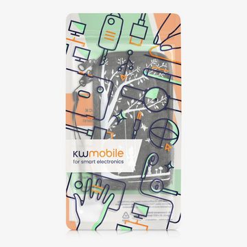 kwmobile Handyhülle Handytasche für Smartphones L - 6,5", Handy Filztasche - 16,5 x 8,9 cm Innenmaße