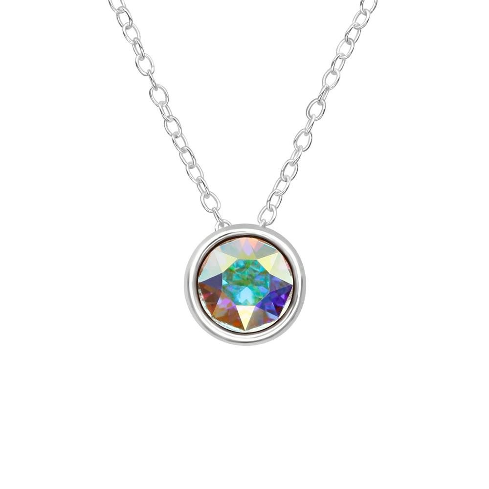 Ketten-Set Kette mit Kristall-Anhänger LA CRYSTALE aus 925 Silber Damen