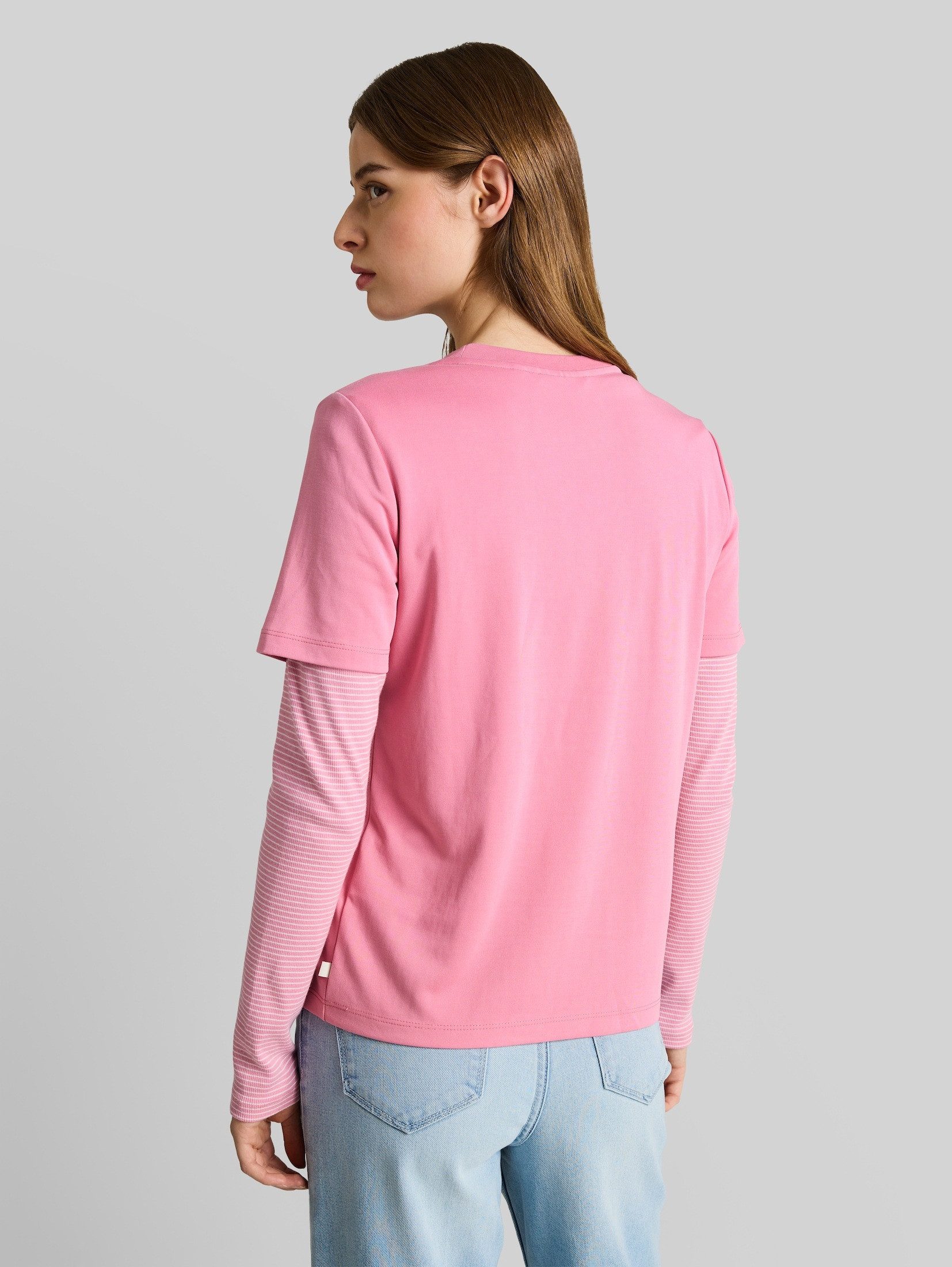 TOM TAILOR Denim T-Shirt T-Shirt (im Einserpack) Loose Fit T-Shirt