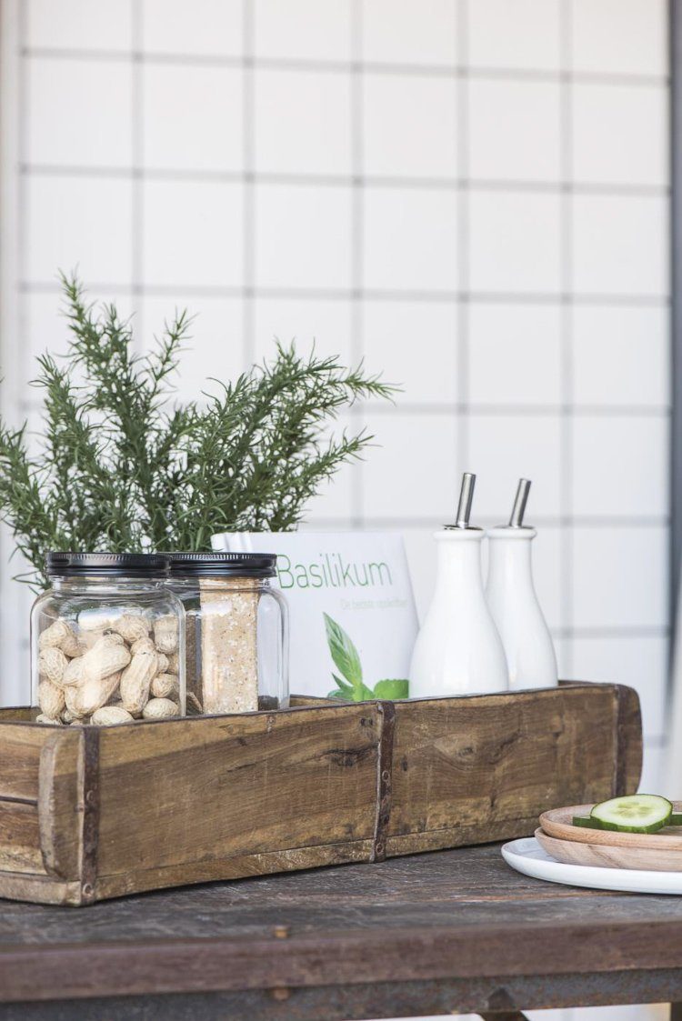 Ib Laursen Holzkiste Ziegelform Doppelt Holz UNIKA