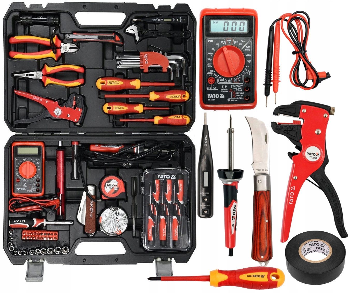 TRIZERATOP Werkzeugset VDE Elektrowerkzeugsatz 68 Teilig, Messgerät + Lötko günstig online kaufen