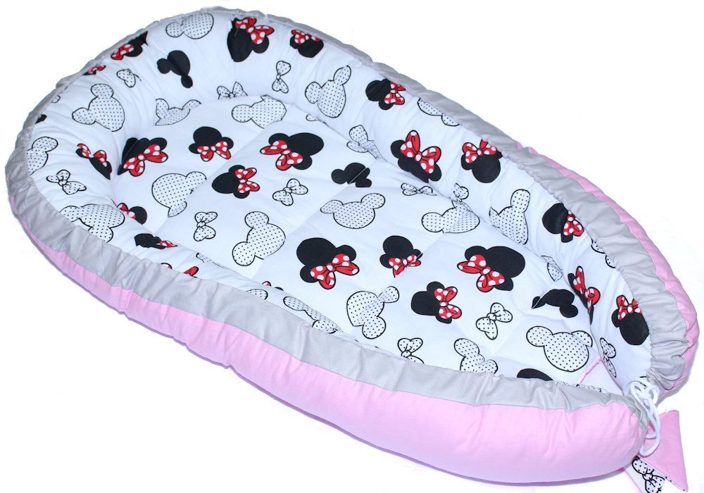 Primawela Bettnestchen Baby Nestchen Kokon Kuschelnest Baumwolle Minnie