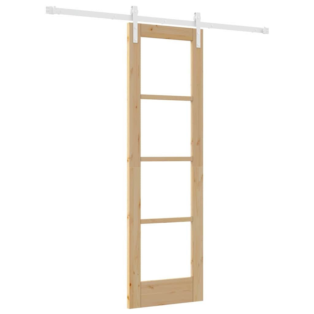 vidaXL Haustür Schiebetür ORKDAL Natur 61 x 198,5 cm (1-St)