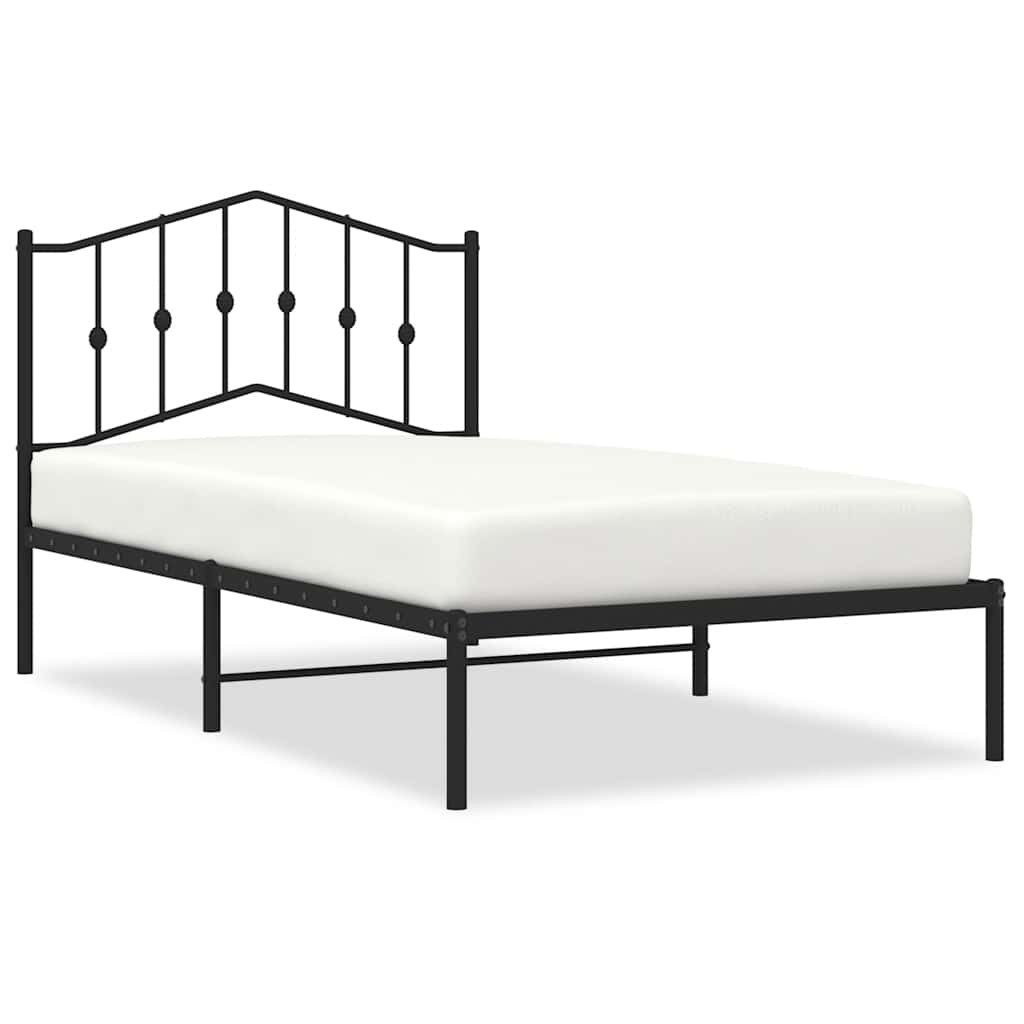 vidaXL Bett Bettgestell mit Kopfteil Metall günstig online kaufen