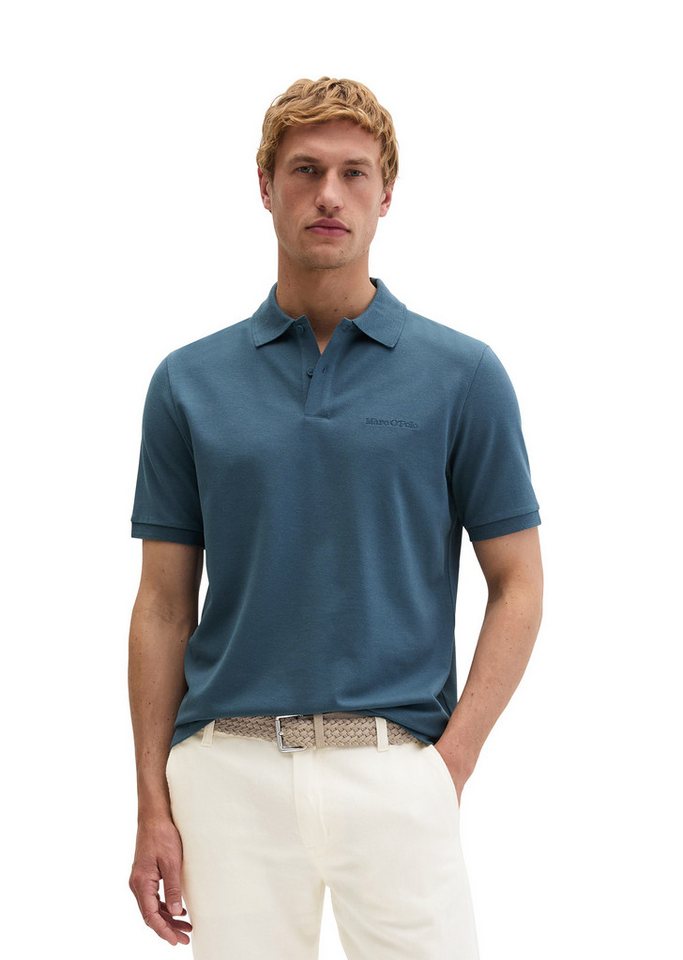 Marc O'Polo Poloshirt aus mittelschwerem Bio-Baumwoll-Viskose-Mix