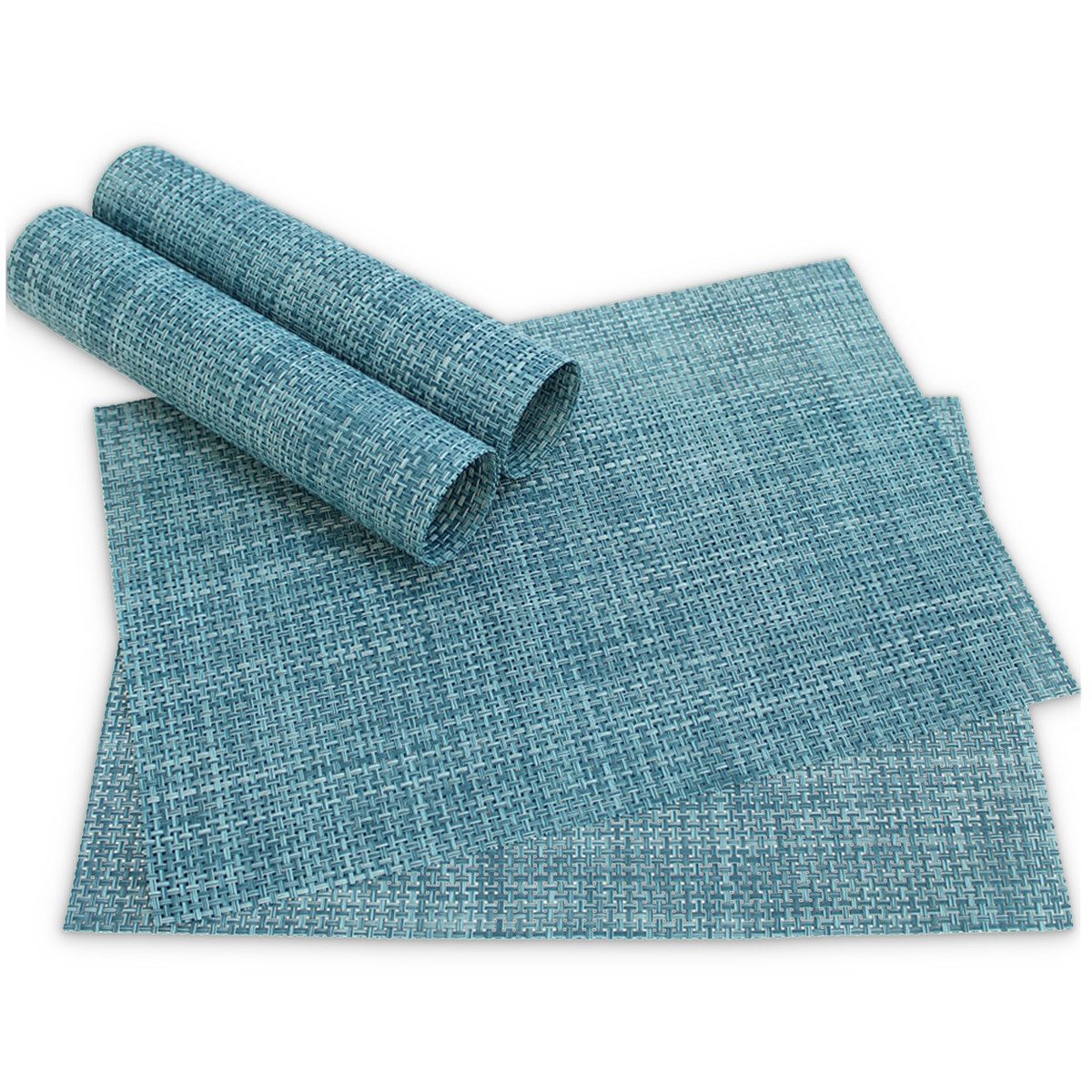 matches21 HOME & HOBBY Platzset Tischsets ELEGANCE 4er Set Blau als Tischun günstig online kaufen