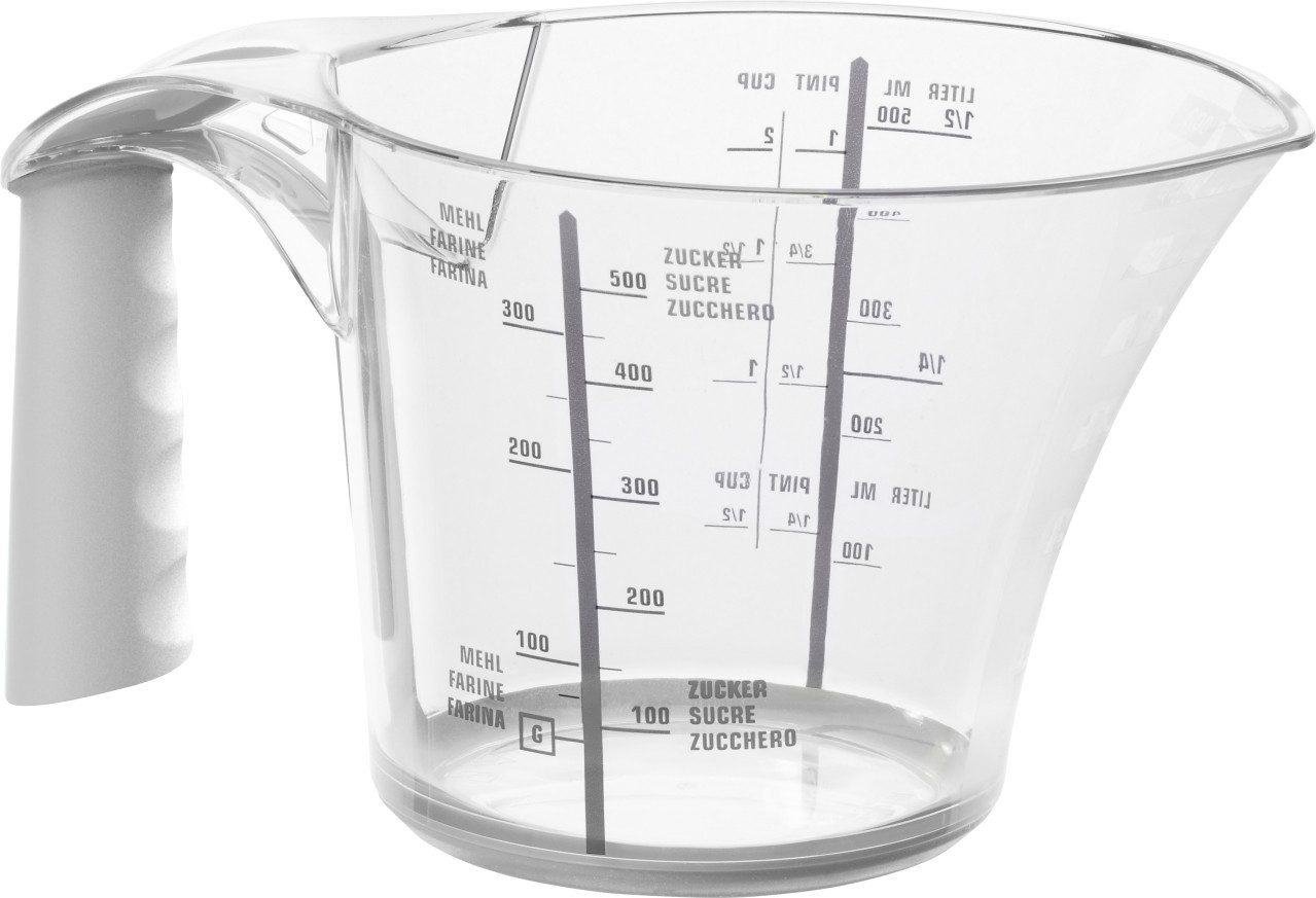 ROTHO Мерные стаканы Rotho Мерные стаканы Loft 0,6 L Griff weiß 17,6 x 11,9, Kunststoff