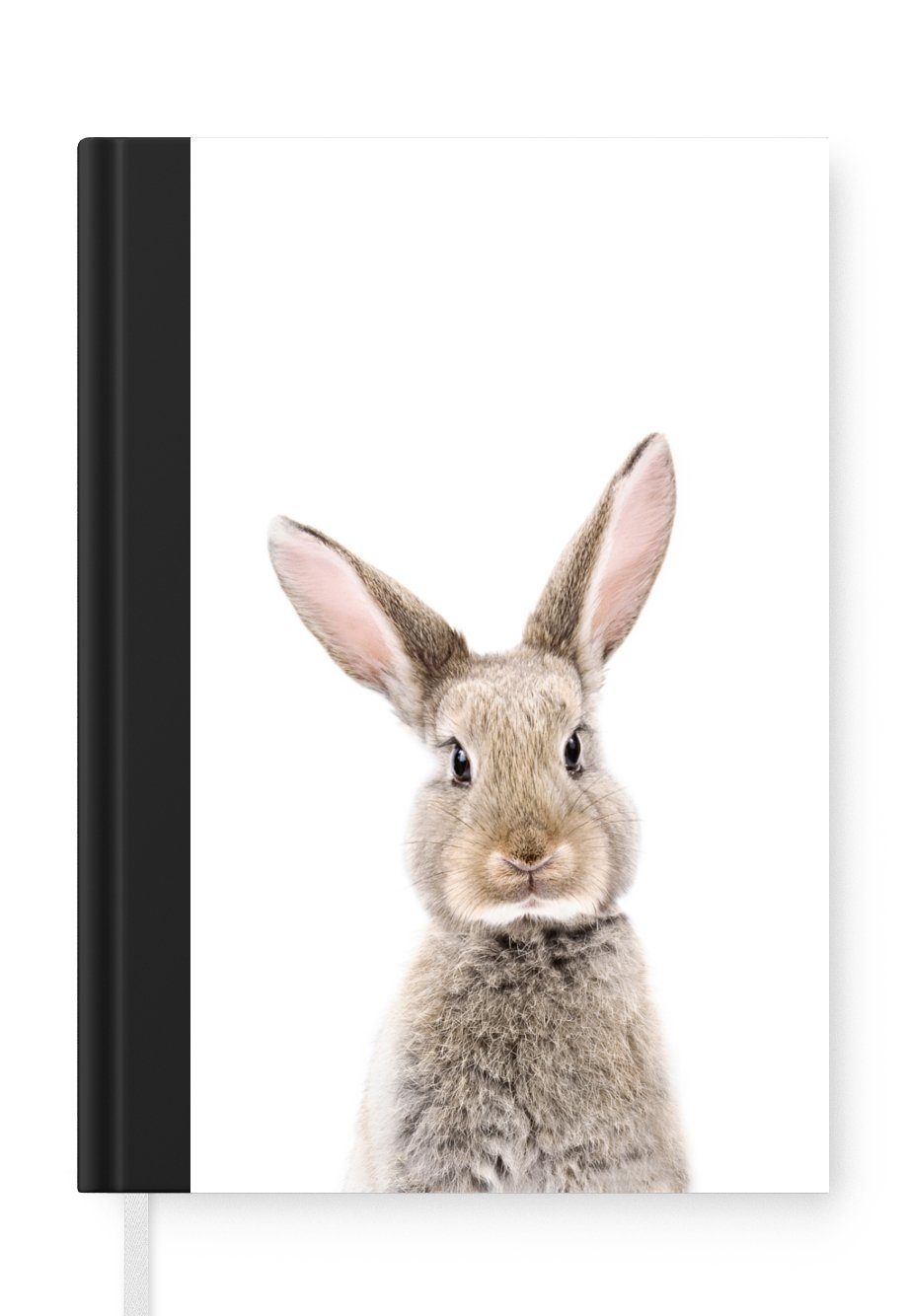 Kaninchen 98 Braun, Tiere MuchoWow Merkzettel, Haushaltsbuch Notizheft, Notizbuch Seiten, - Tagebuch, Journal, - A5, Natur -