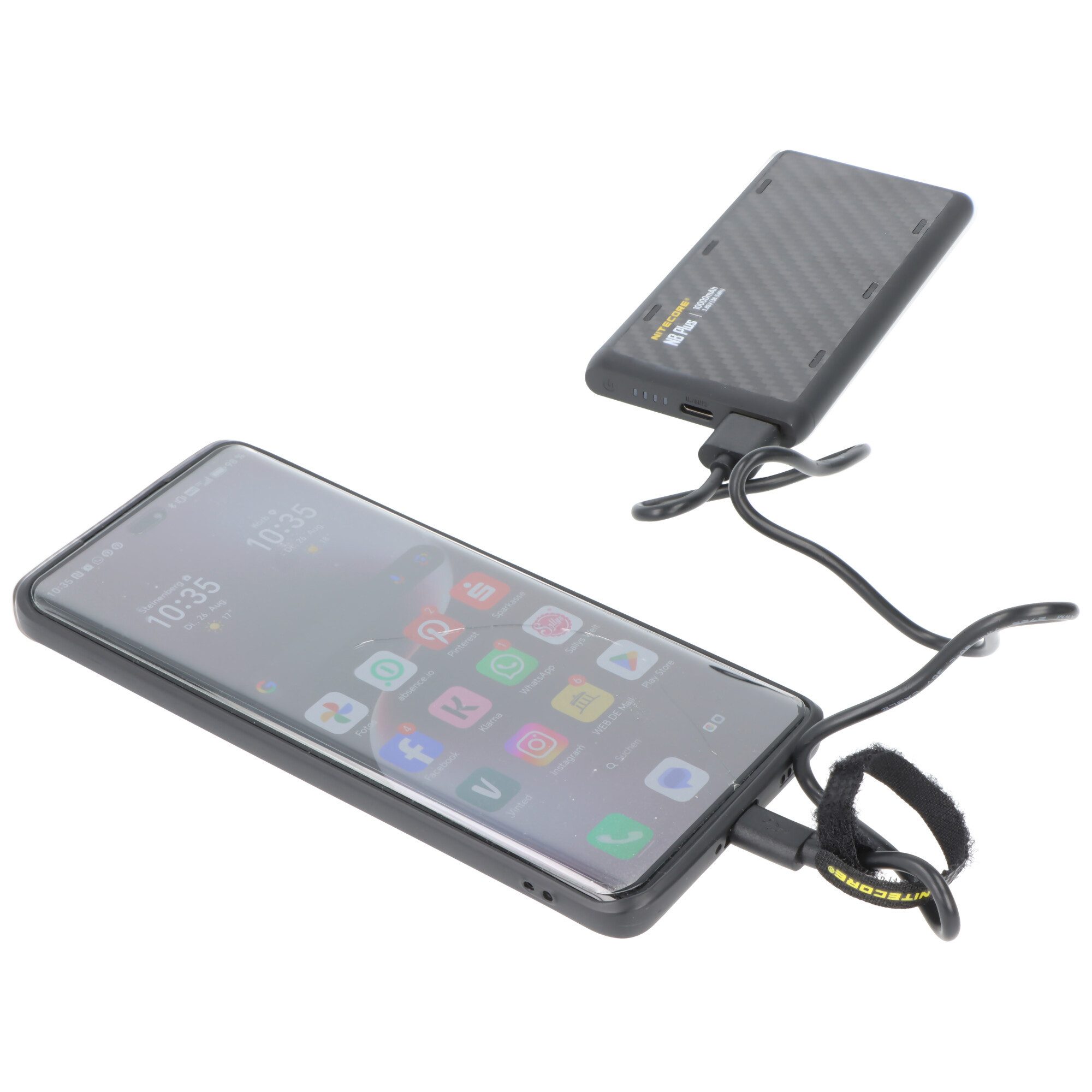 Nitecore Nitecore Powerbank NB Plus, 10.000mAh Kapazität, wasserdicht, ultrale Akku 10000 mAh (3,9 V)