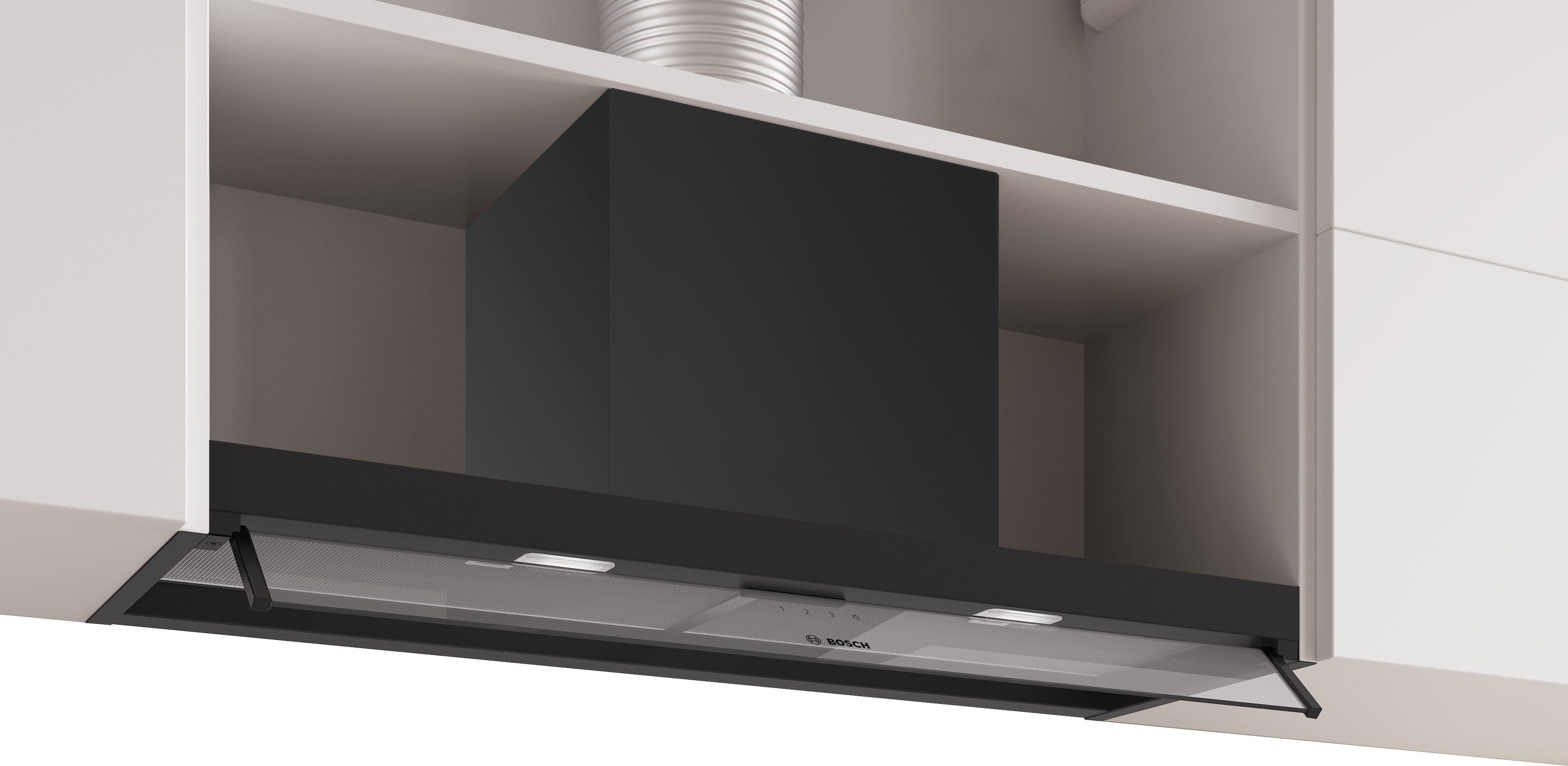 BOSCH Lüfterbaustein DBB95CC60 Serie Serie 4 DBB95CC60, Effizientes Dual-Filtersystem & maximaler Stauraum im Schrank